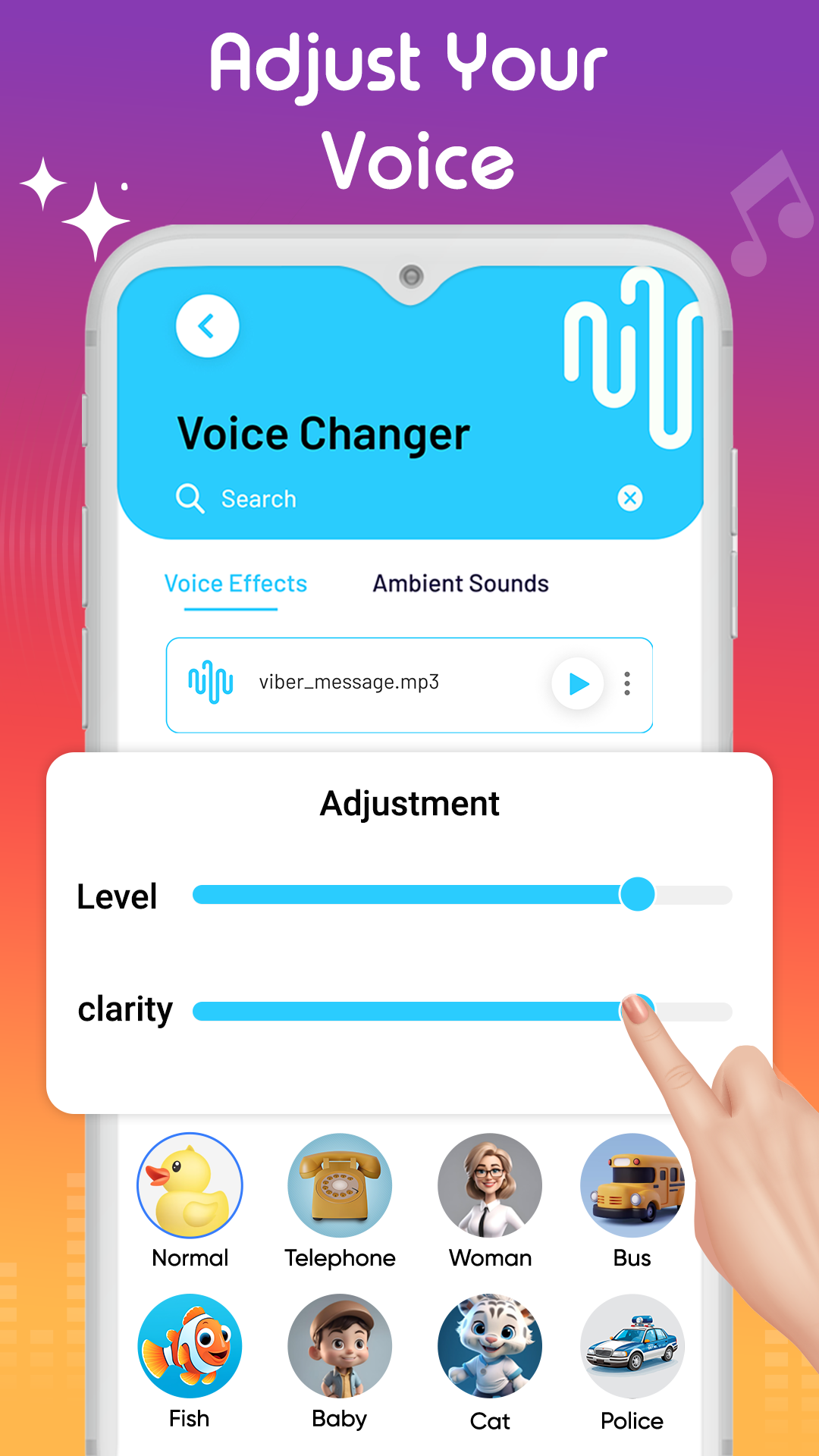 اسکرین شات 5 برنامه Girl Voice Changer and Effects
