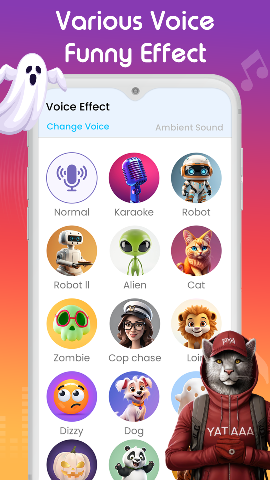 اسکرین شات 2 برنامه Girl Voice Changer and Effects