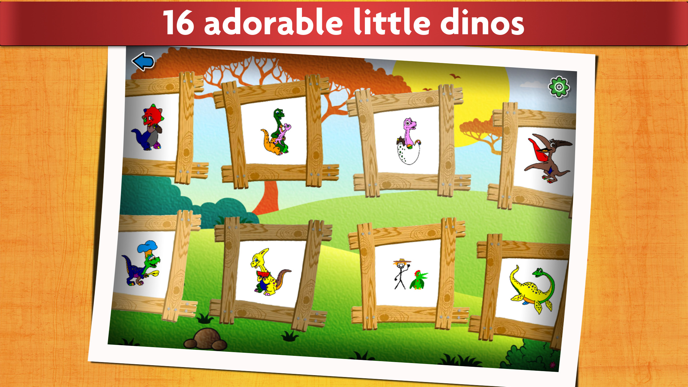 اسکرین شات 2 بازی Kids Dinosaur Coloring Pages