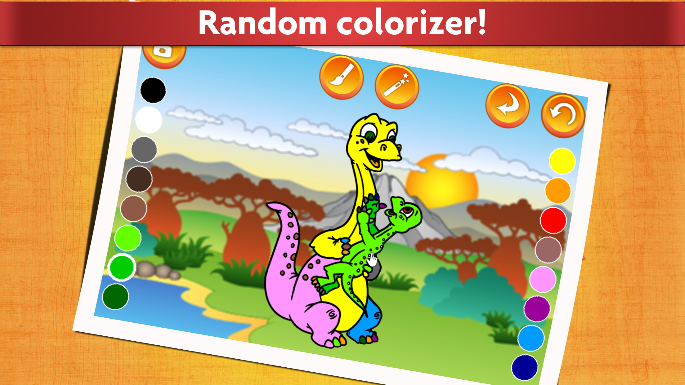 اسکرین شات 4 بازی Kids Dinosaur Coloring Pages