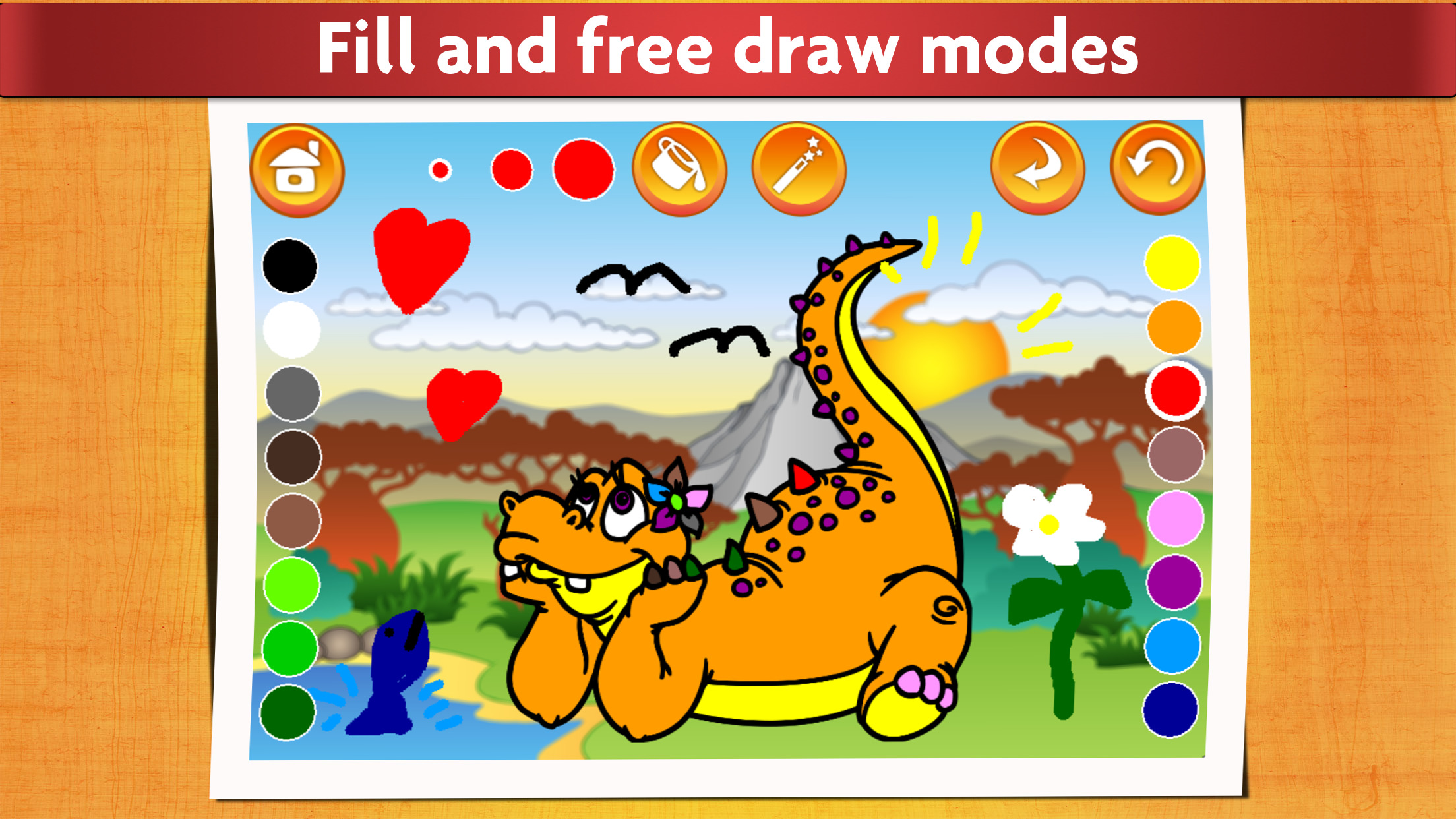 اسکرین شات 1 بازی Kids Dinosaur Coloring Pages