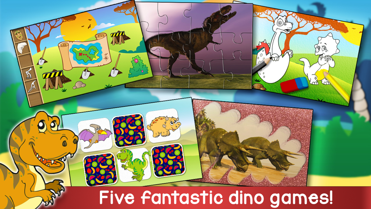 اسکرین شات 1 بازی Kids Dinosaur Adventure Game