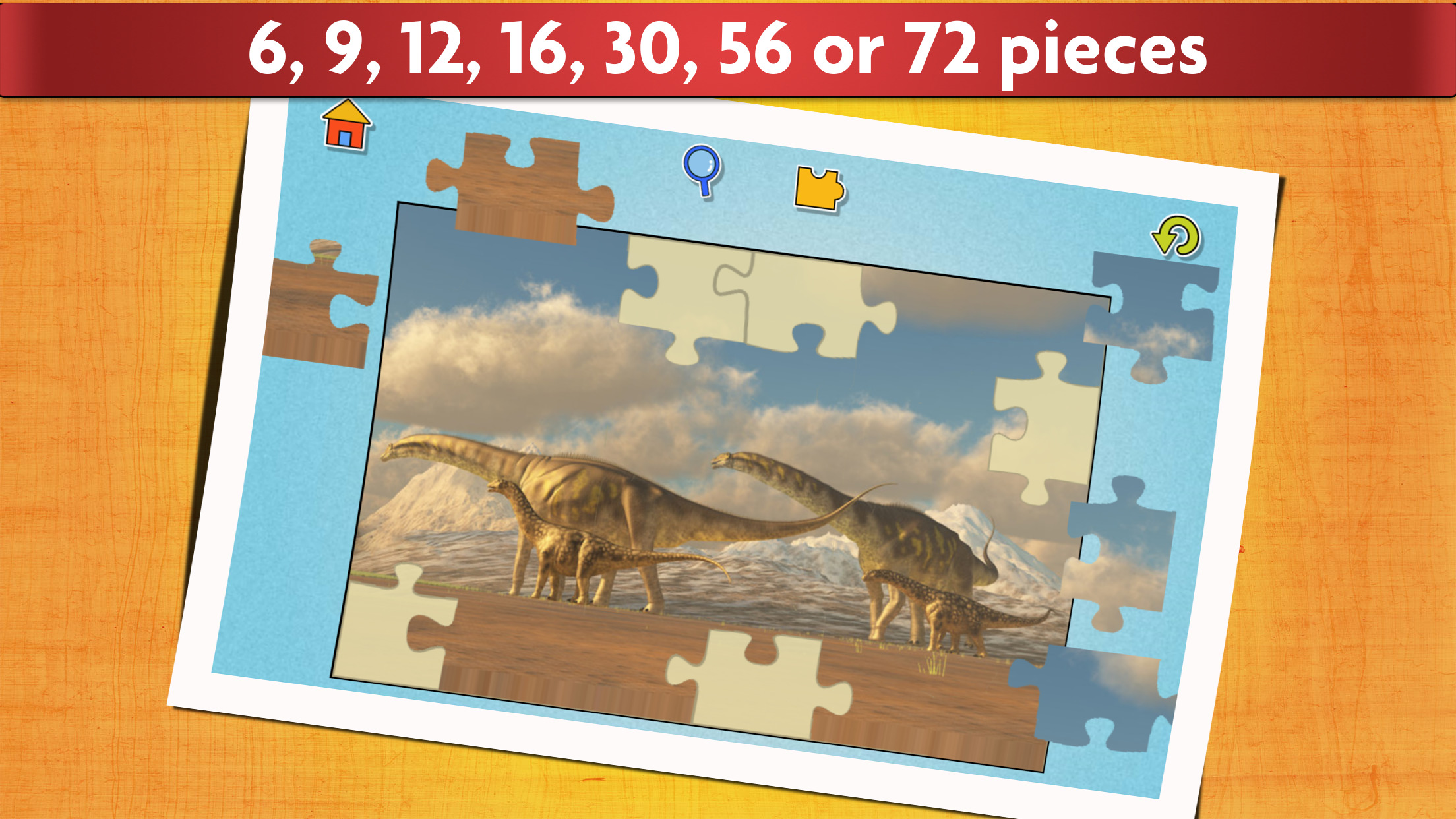 اسکرین شات 3 بازی Dinosaurs Jigsaw Puzzles Game