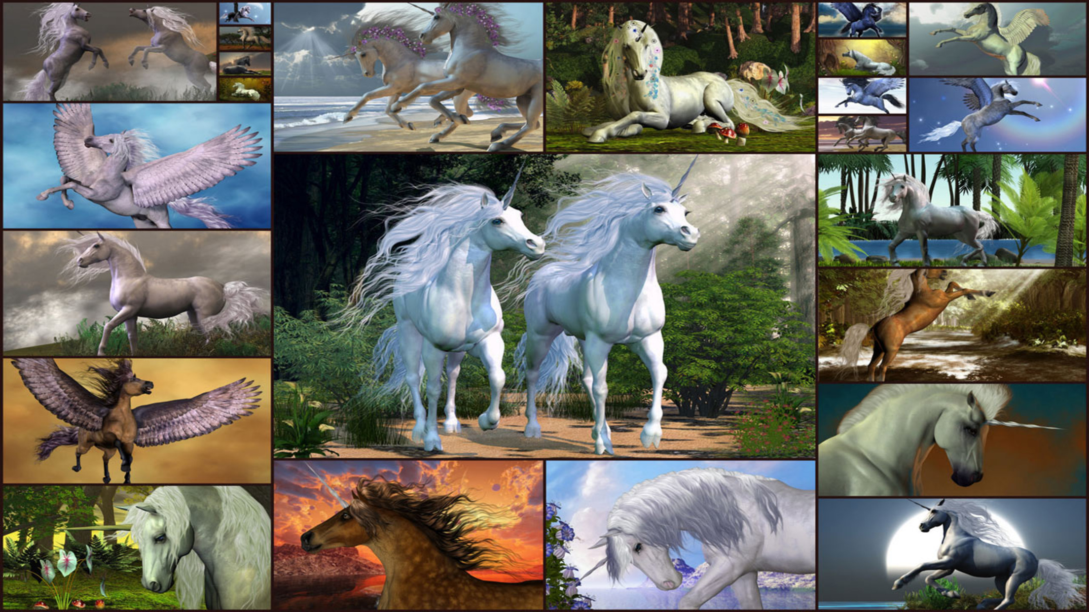 اسکرین شات 1 بازی Unicorn Jigsaw Puzzle Kids