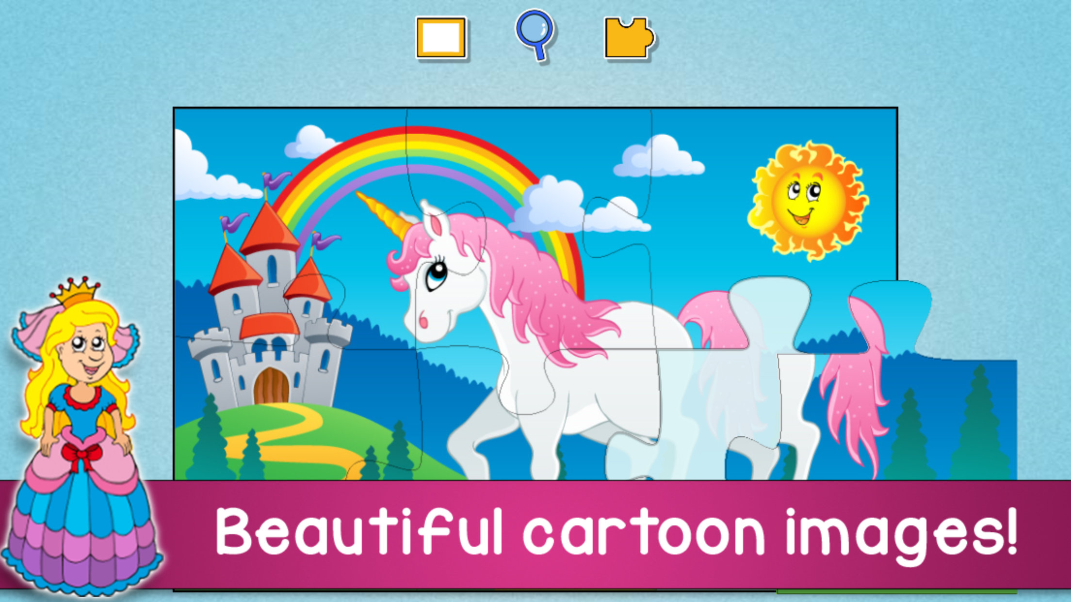 اسکرین شات 1 بازی Kids Animals Jigsaw Puzzles