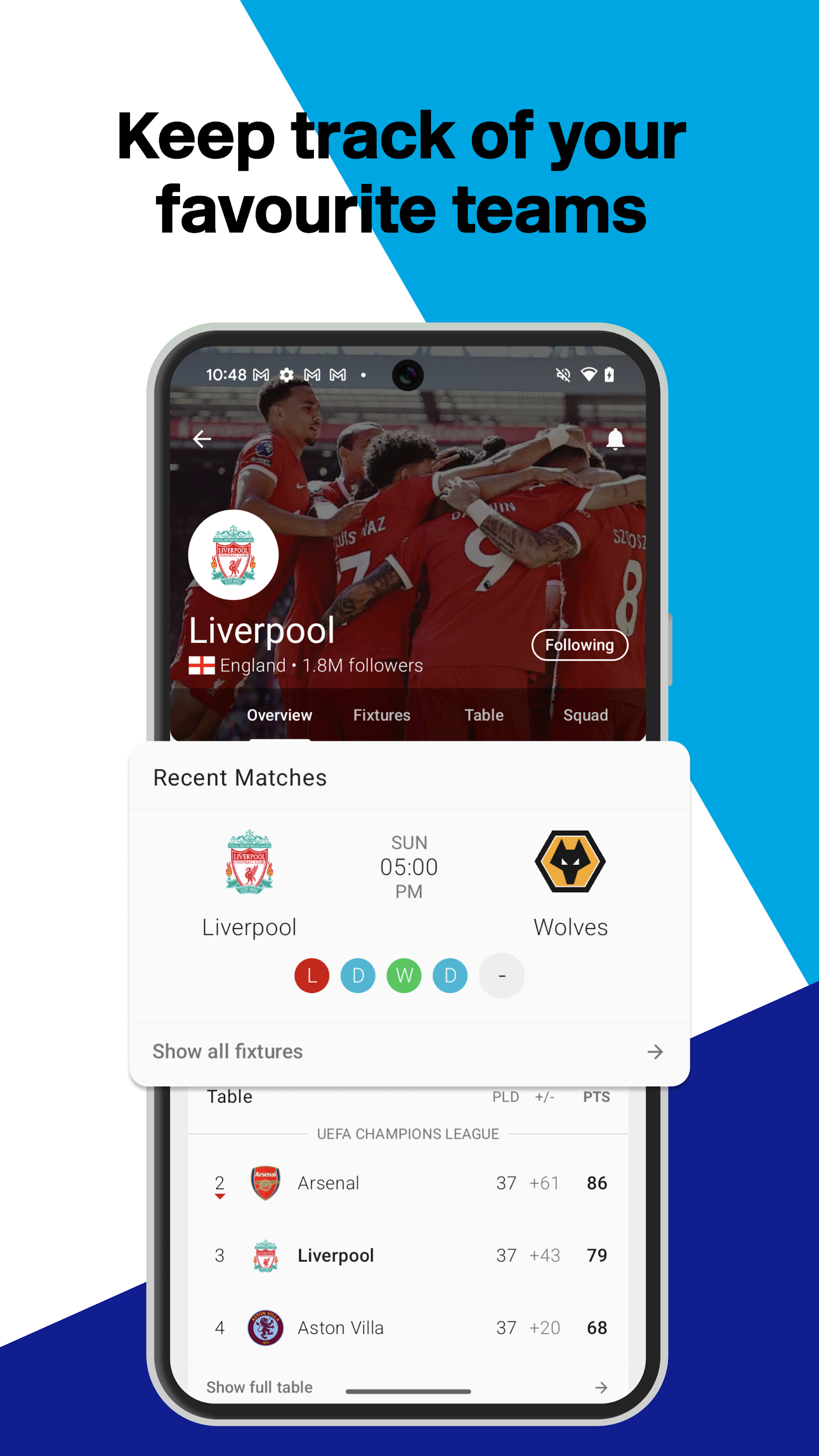 اسکرین شات 5 برنامه Forza Football - Soccer Scores