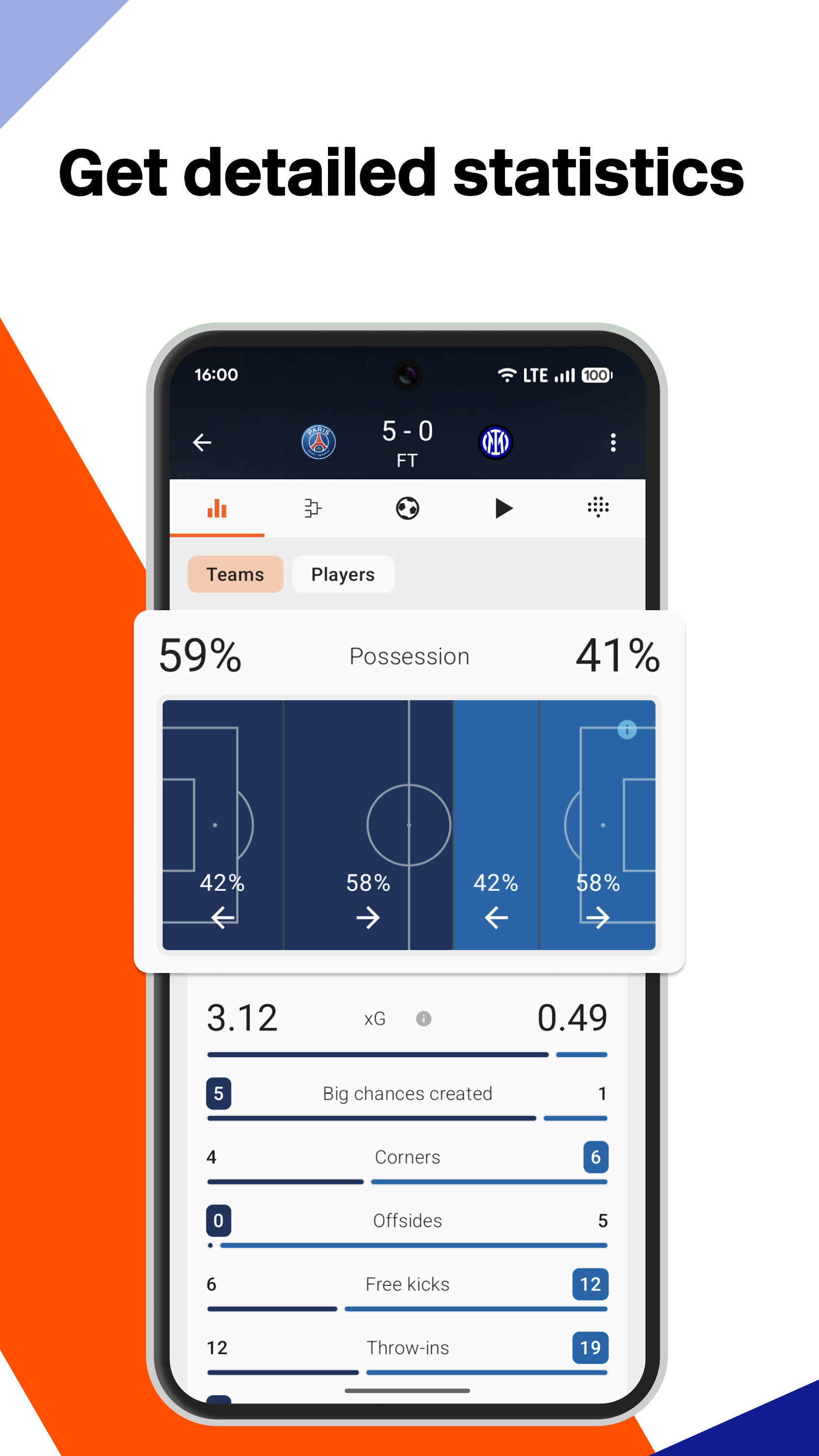 اسکرین شات 4 برنامه Forza Football - Soccer Scores