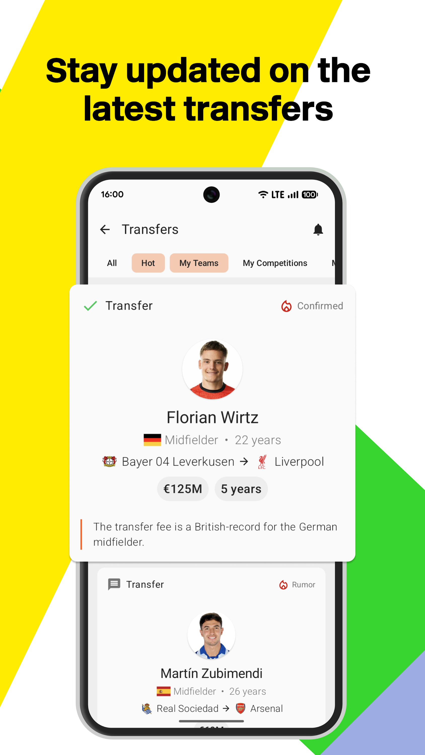 اسکرین شات 1 برنامه Forza Football - Soccer Scores