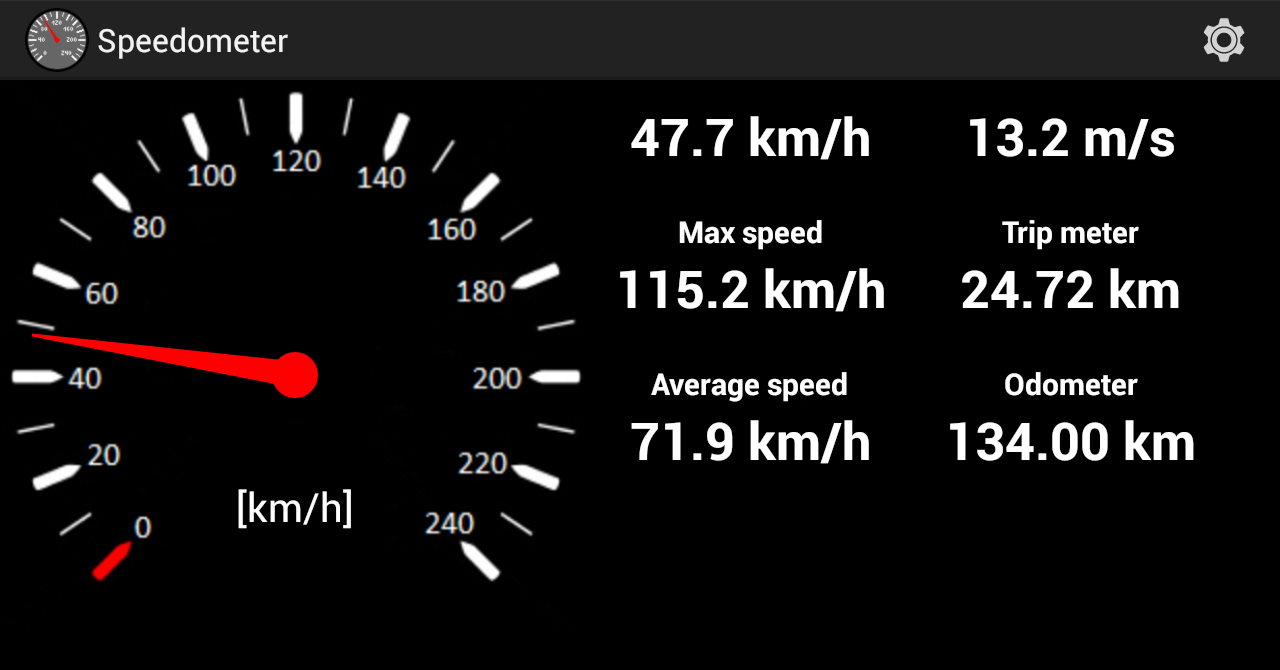اسکرین شات 4 برنامه Speedometer