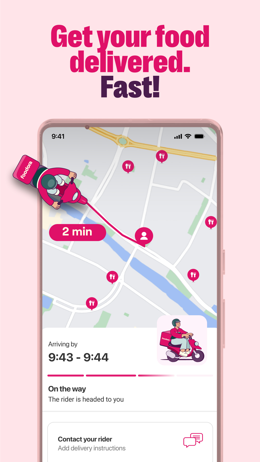 اسکرین شات 3 برنامه foodora: Food & Groceries