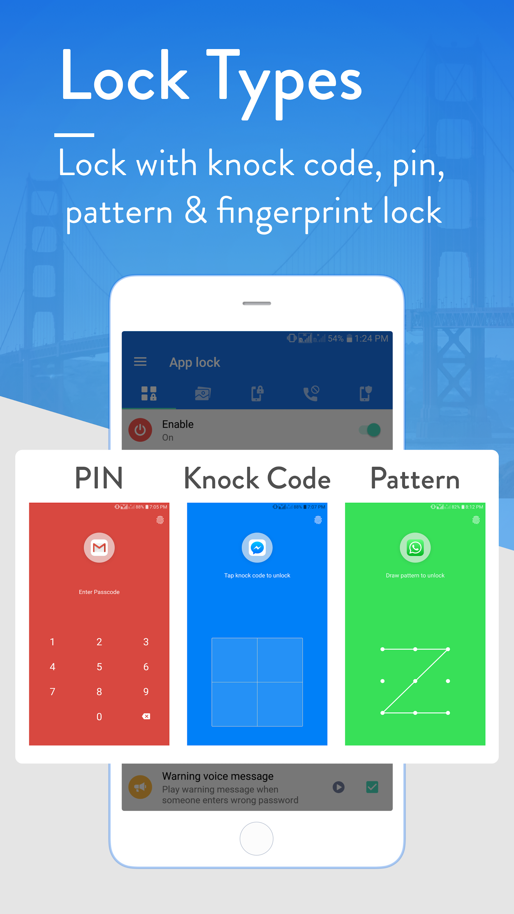 اسکرین شات 2 برنامه Vault, App Lock: Security Plus