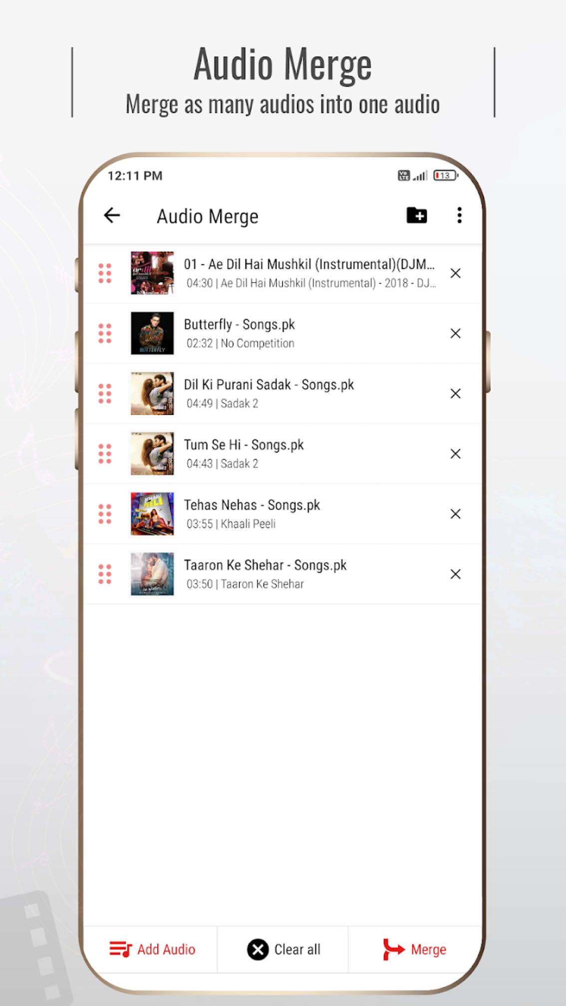 اسکرین شات 4 برنامه Mstudio : Audio & Music Editor