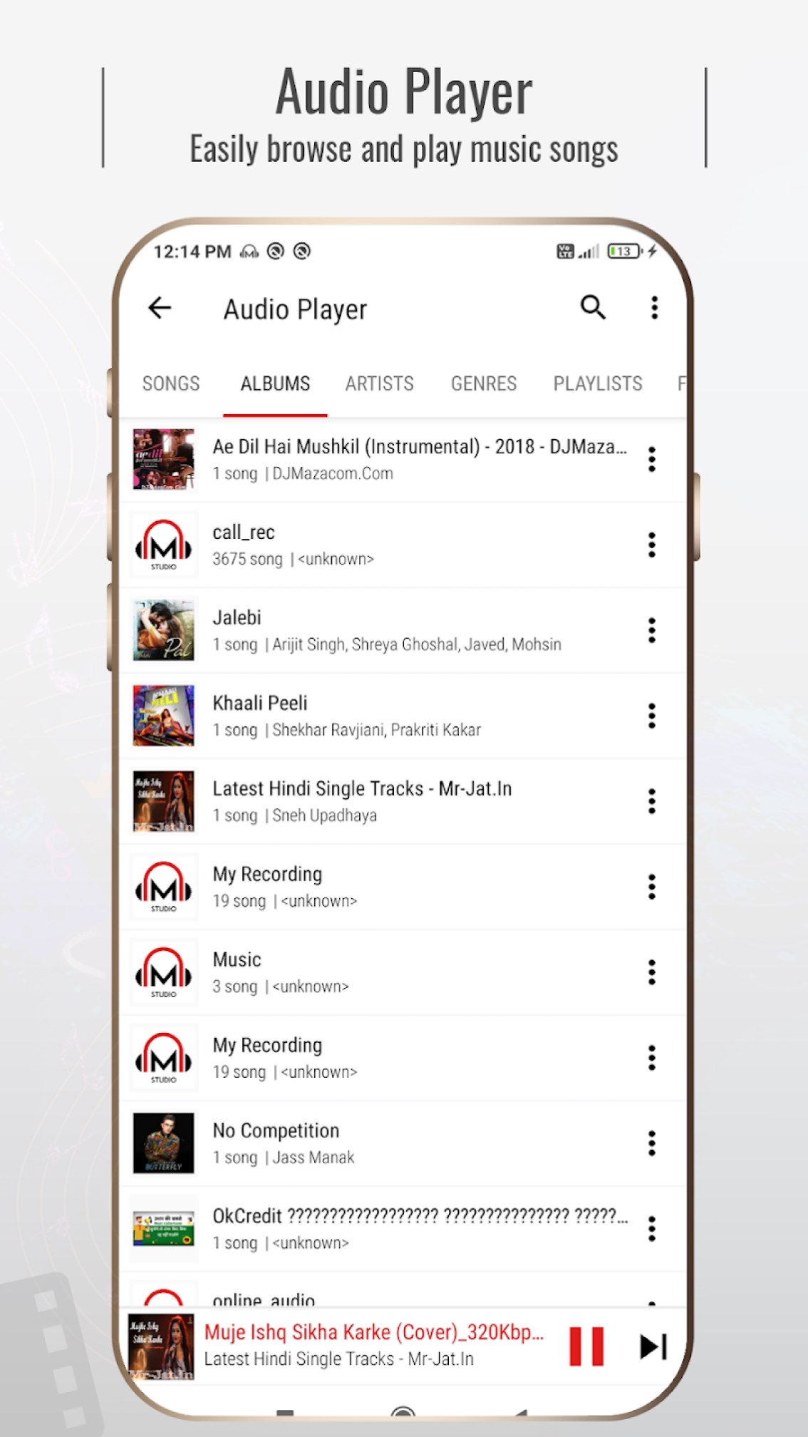 اسکرین شات 2 برنامه Mstudio : Audio & Music Editor