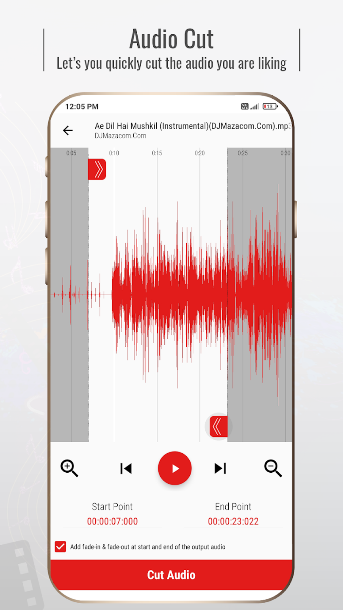 اسکرین شات 3 برنامه Mstudio : Audio & Music Editor