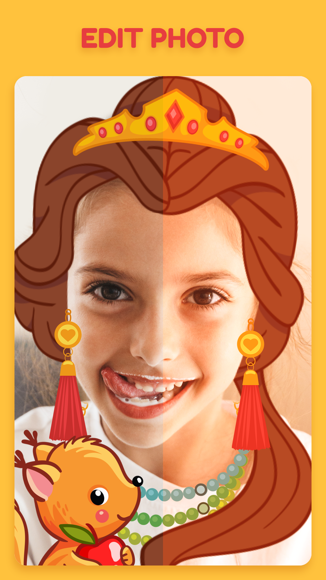 اسکرین شات 5 برنامه Toon app - princess camera