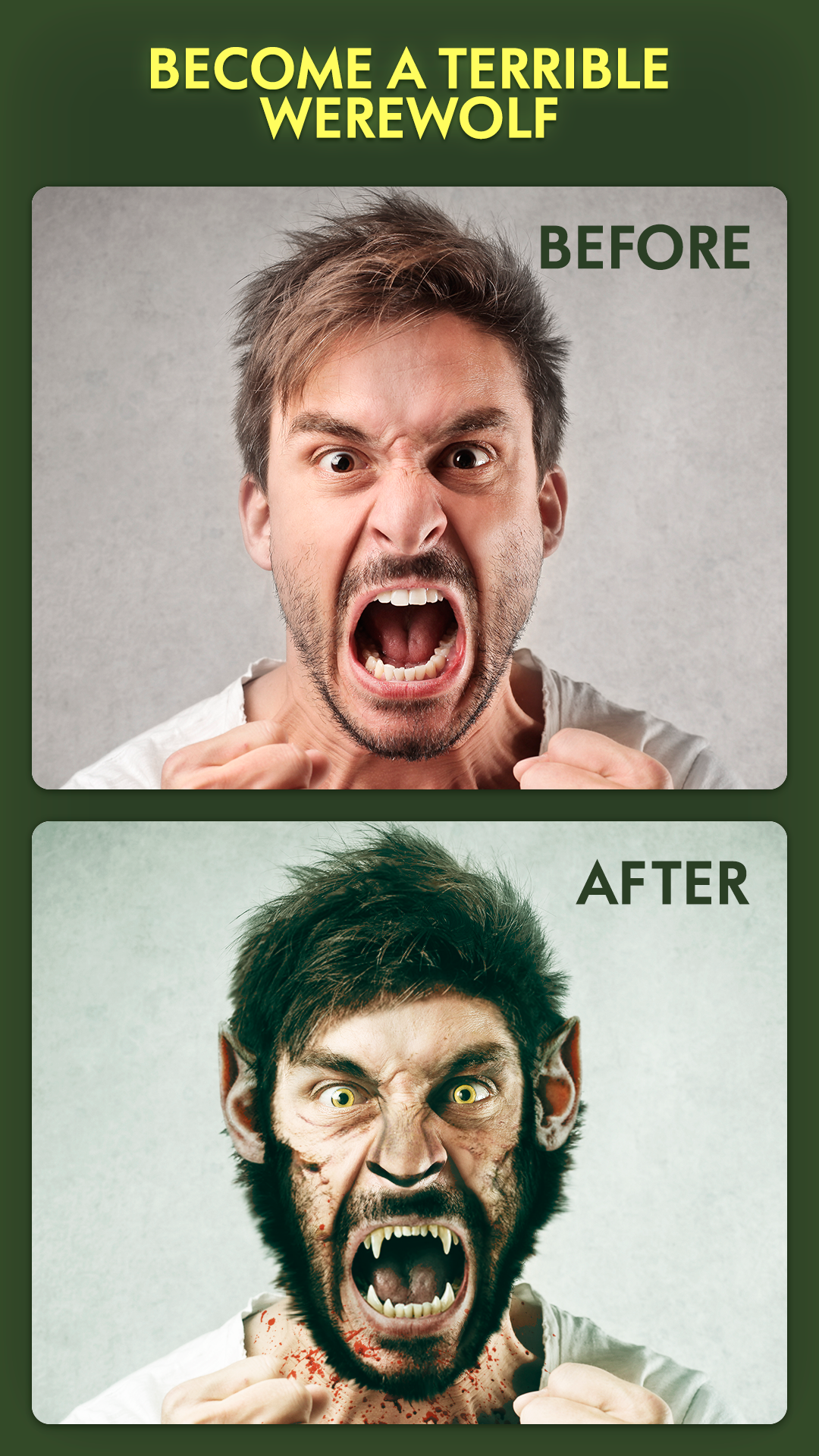 اسکرین شات 1 برنامه Werewolf Masks: Photo Editor