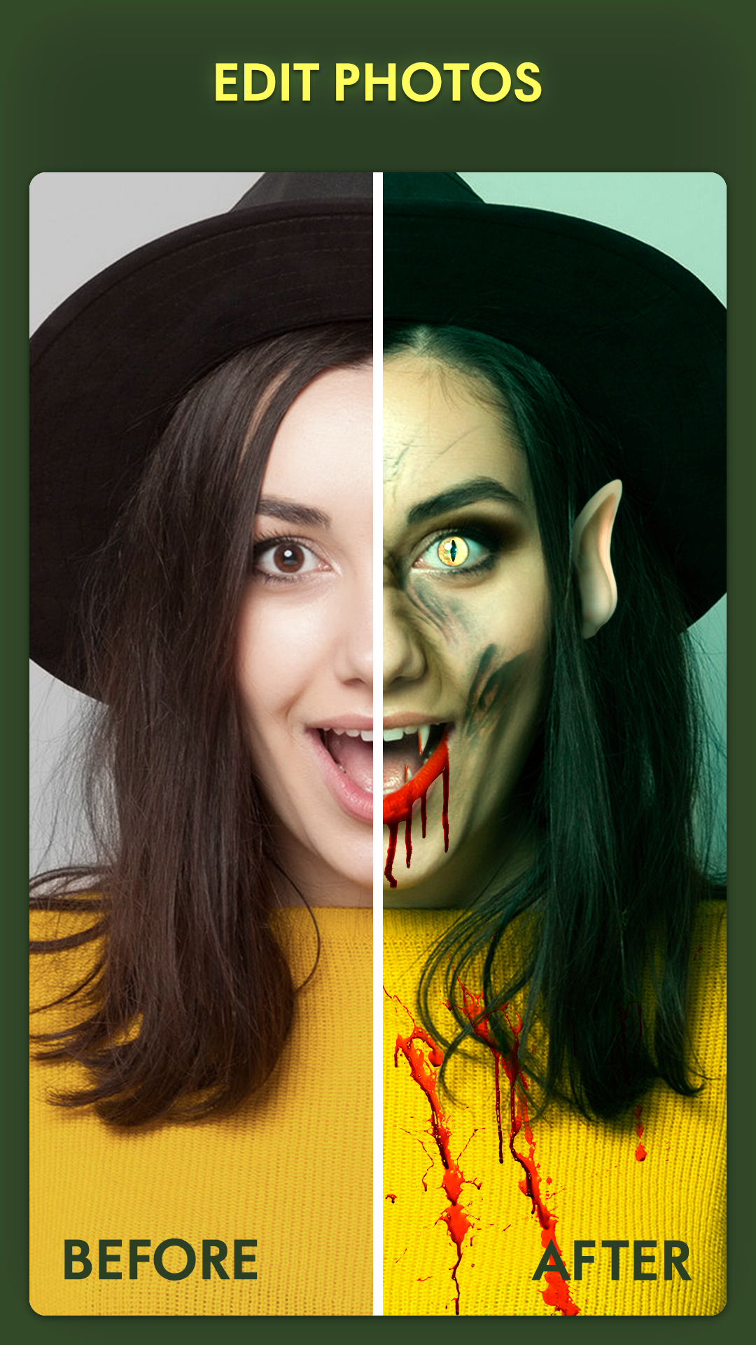 اسکرین شات 4 برنامه Werewolf Masks: Photo Editor