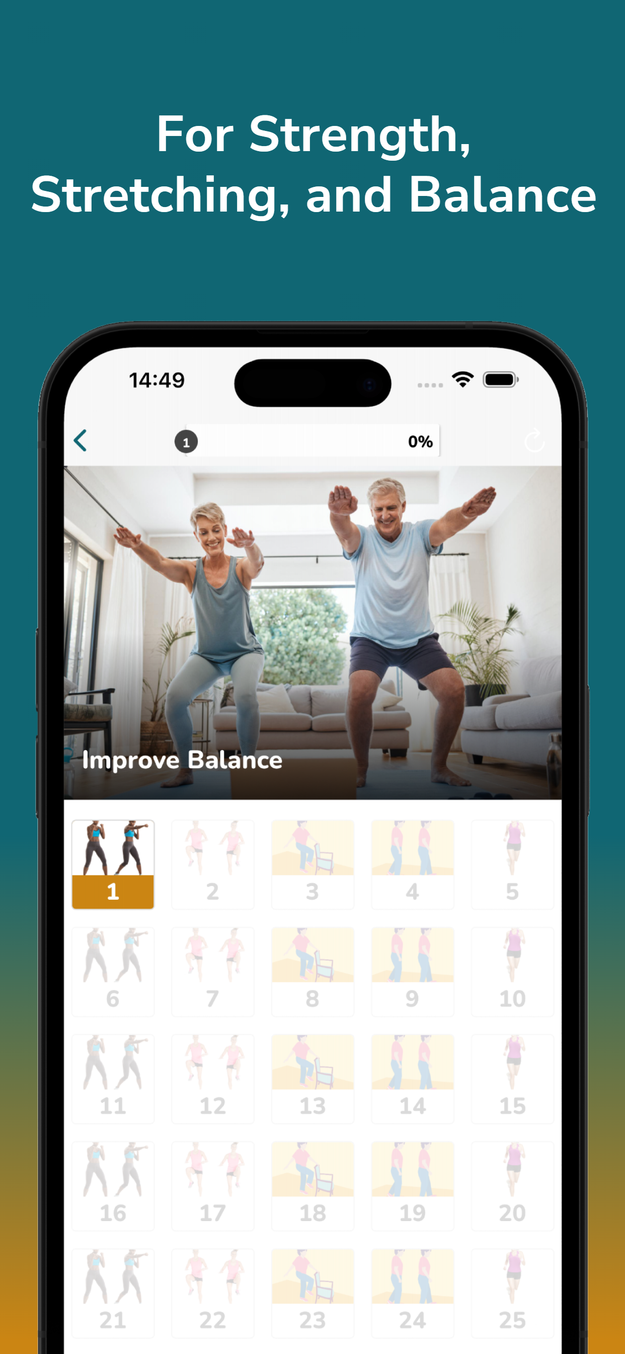 اسکرین شات 3 برنامه Exercise Plan for Seniors