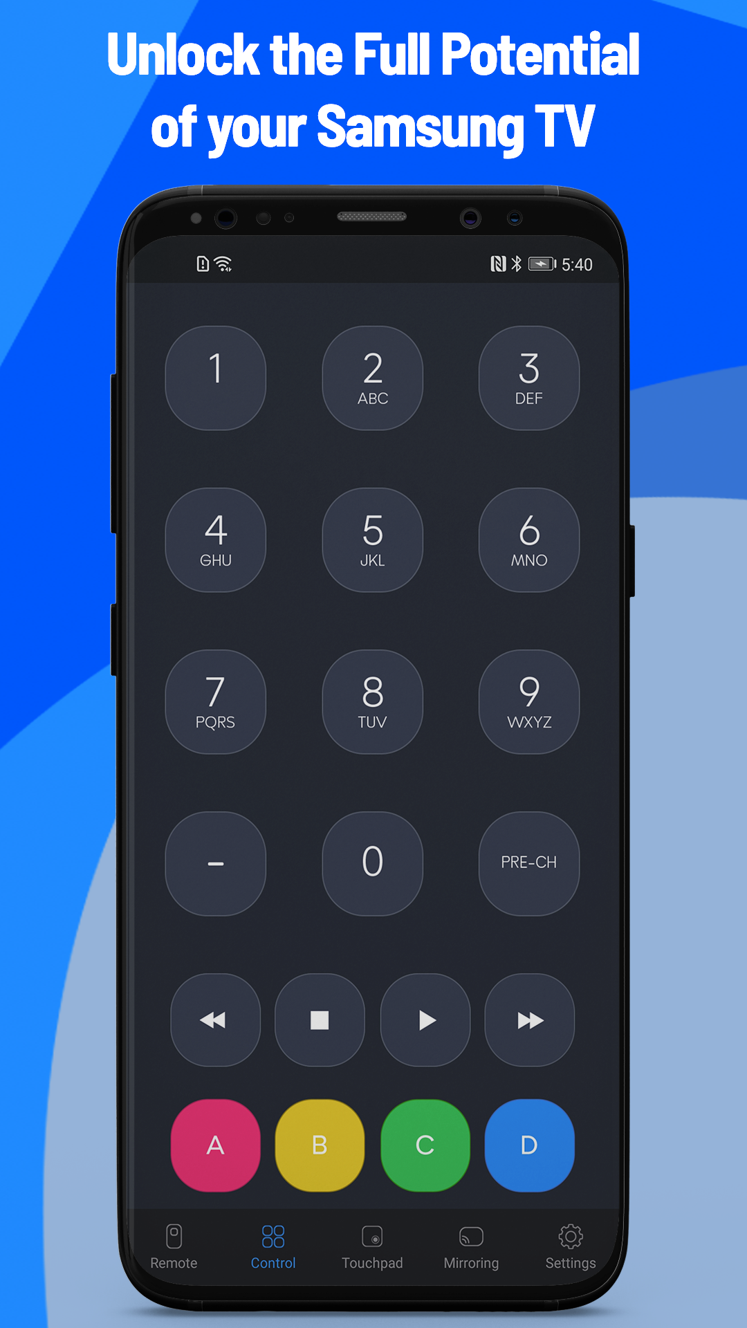 اسکرین شات 3 برنامه Remote Control for Samsung TV