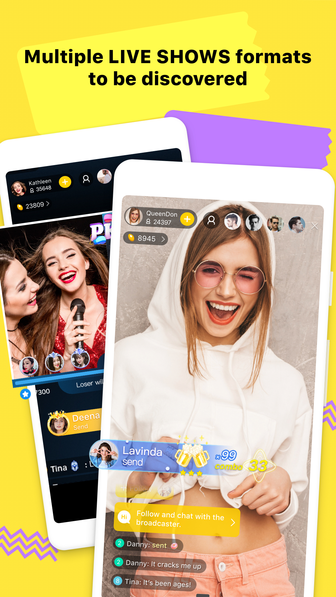 اسکرین شات 5 برنامه Tik Live - Get Fun & Go Live