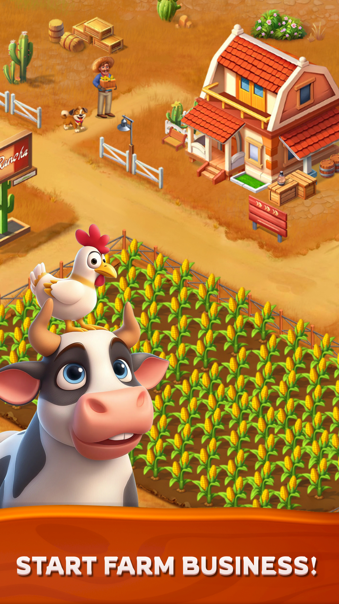 اسکرین شات 3 بازی Solitaire TriPeaks Farm