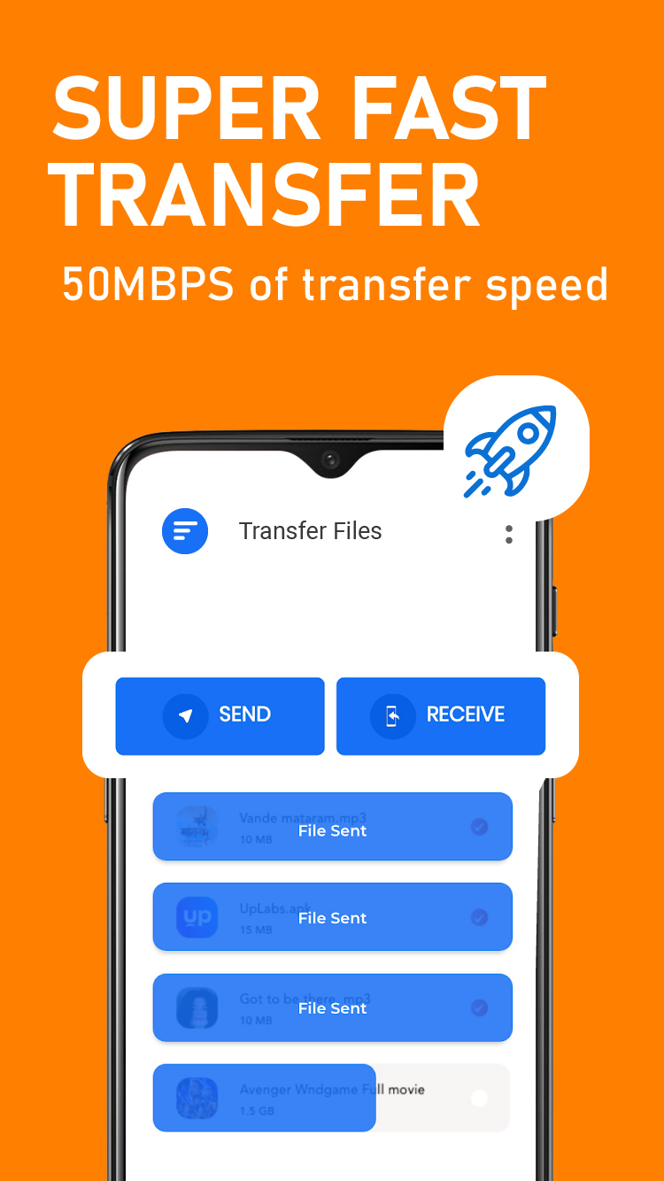 اسکرین شات 1 برنامه Share Pro : File Sender