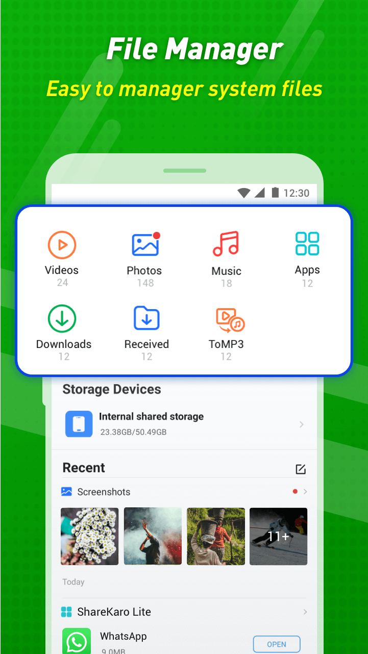 اسکرین شات 6 برنامه ShareKaro Lite: File Share App