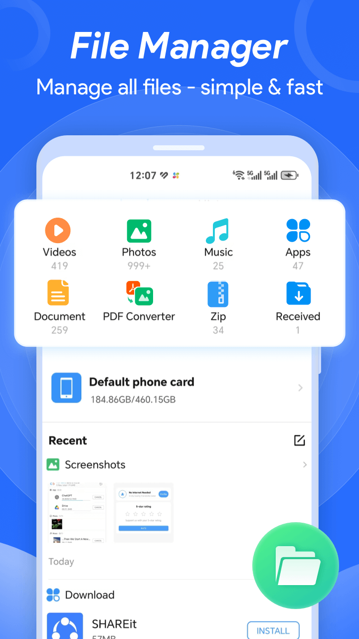 اسکرین شات 4 برنامه ShareAll: File Share &Transfer