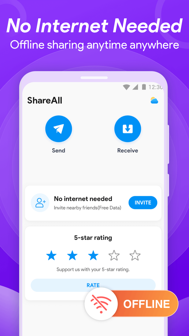 اسکرین شات 2 برنامه ShareAll: File Share &Transfer