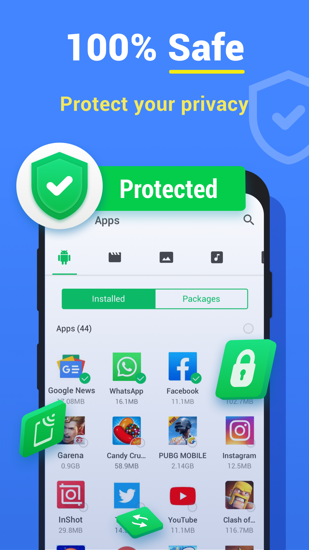 اسکرین شات 2 برنامه File Sharing - InShare