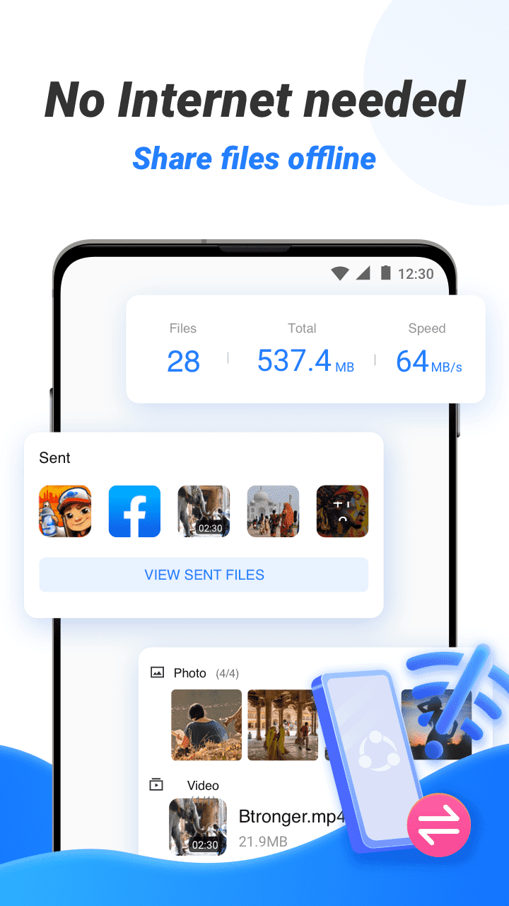 اسکرین شات 3 برنامه Shareit Lite