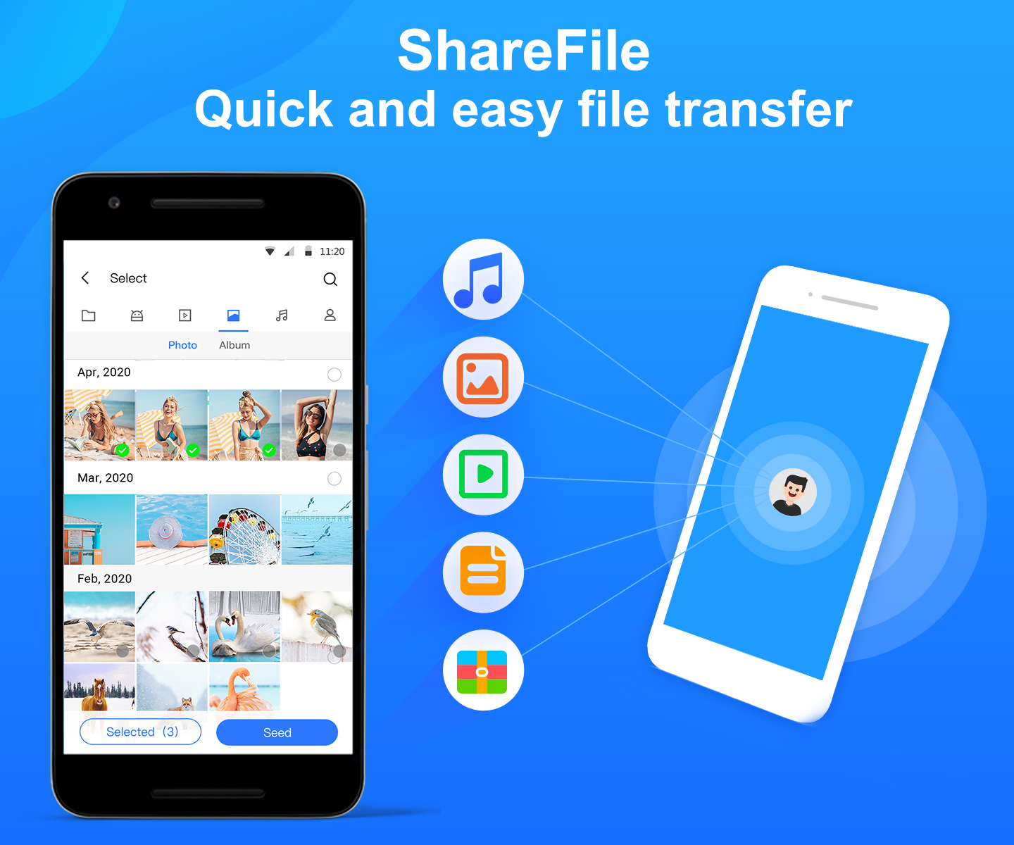 اسکرین شات 1 برنامه File Transfer & Share Apps