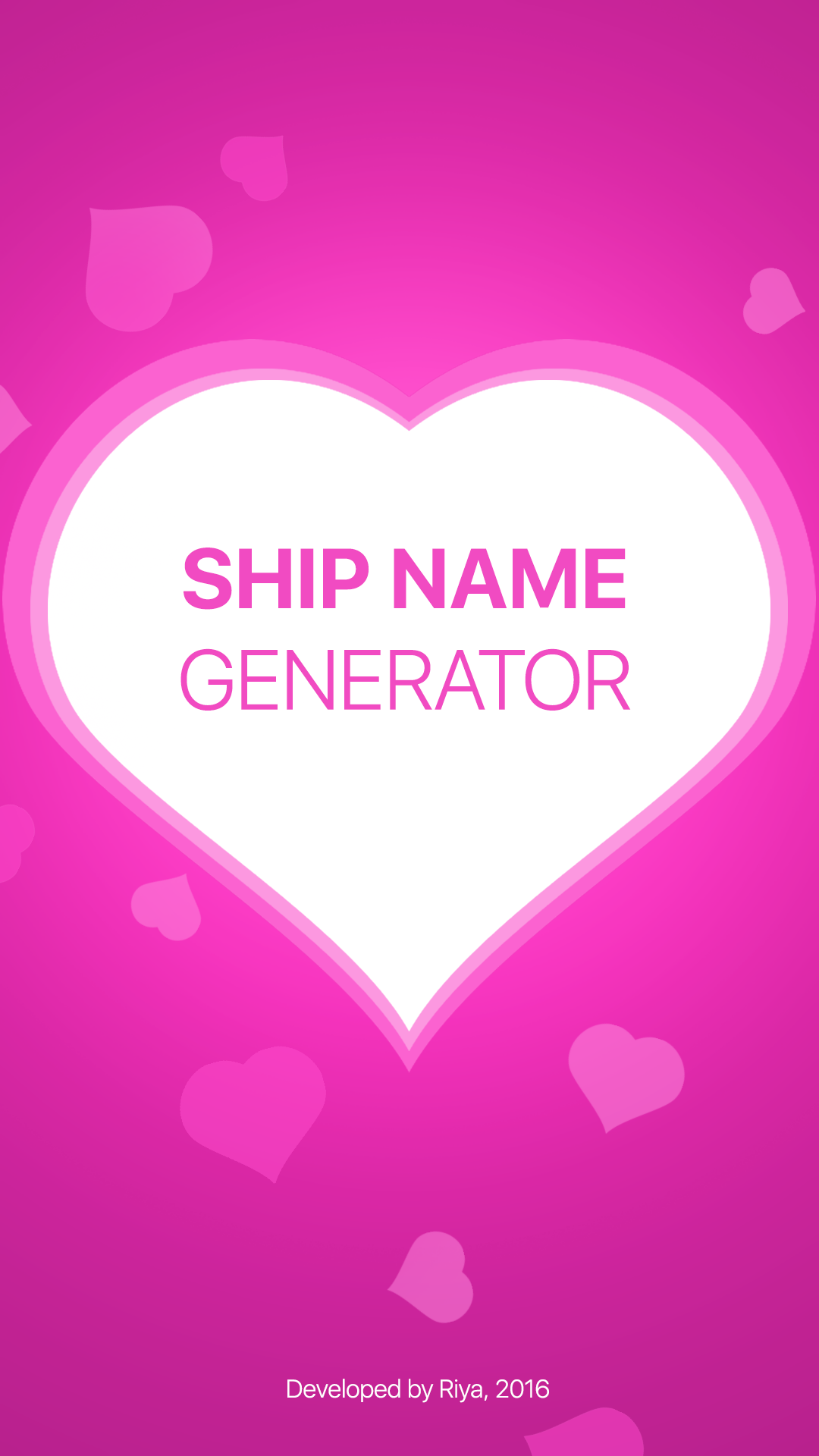 اسکرین شات 1 بازی Fandom Ship Names Generator