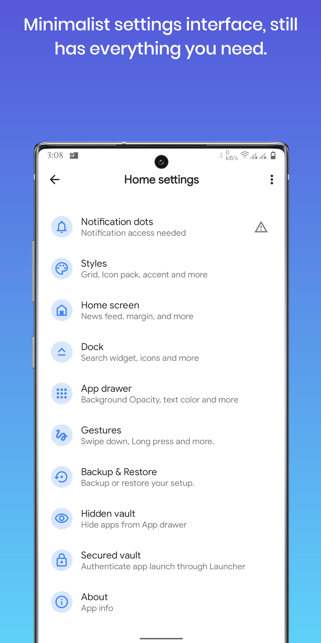 اسکرین شات 8 برنامه Ruthless Launcher