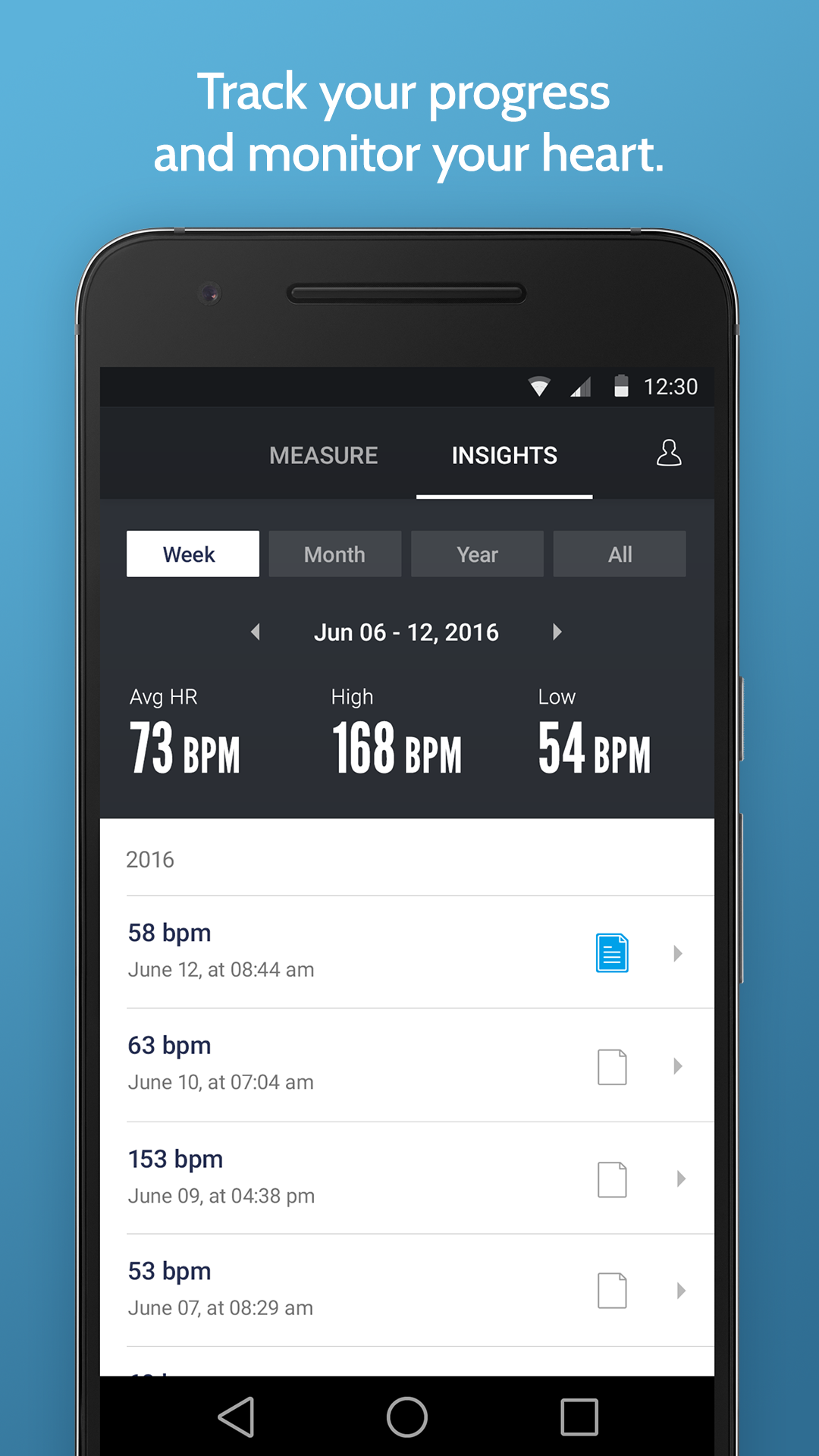 اسکرین شات 4 برنامه Instant Heart Rate: HR Monitor