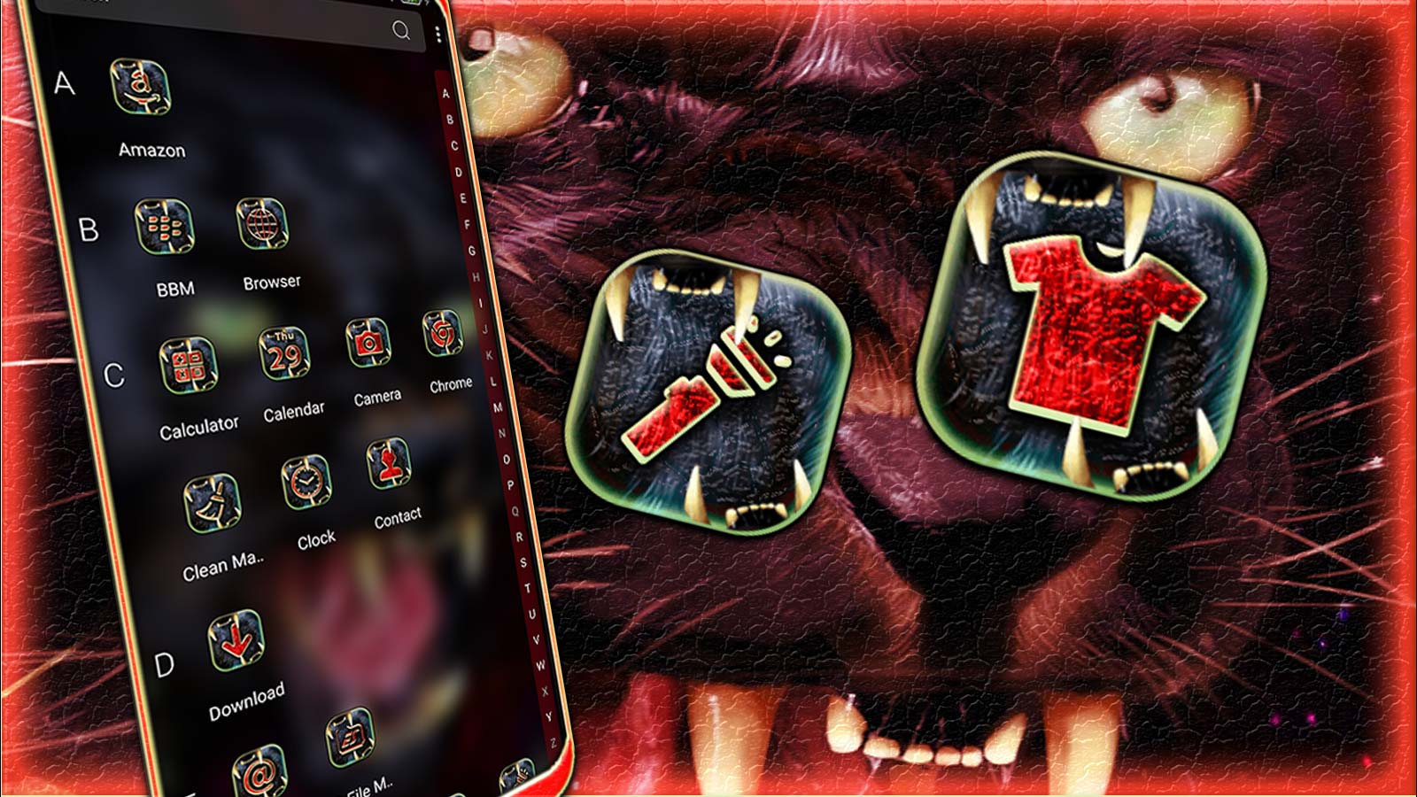 اسکرین شات 4 برنامه Angry Black Panther Theme