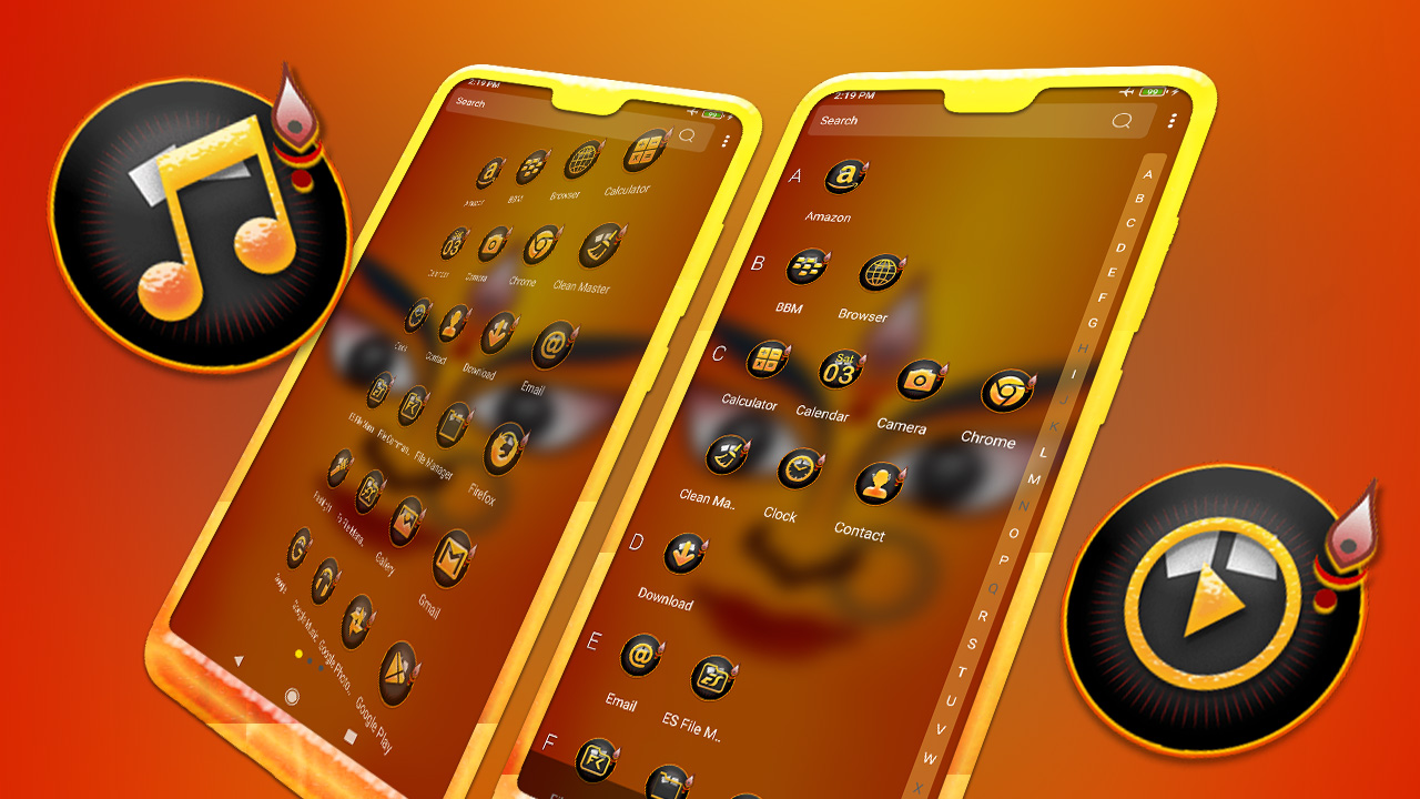 اسکرین شات 4 برنامه Durga Maa Theme Launcher