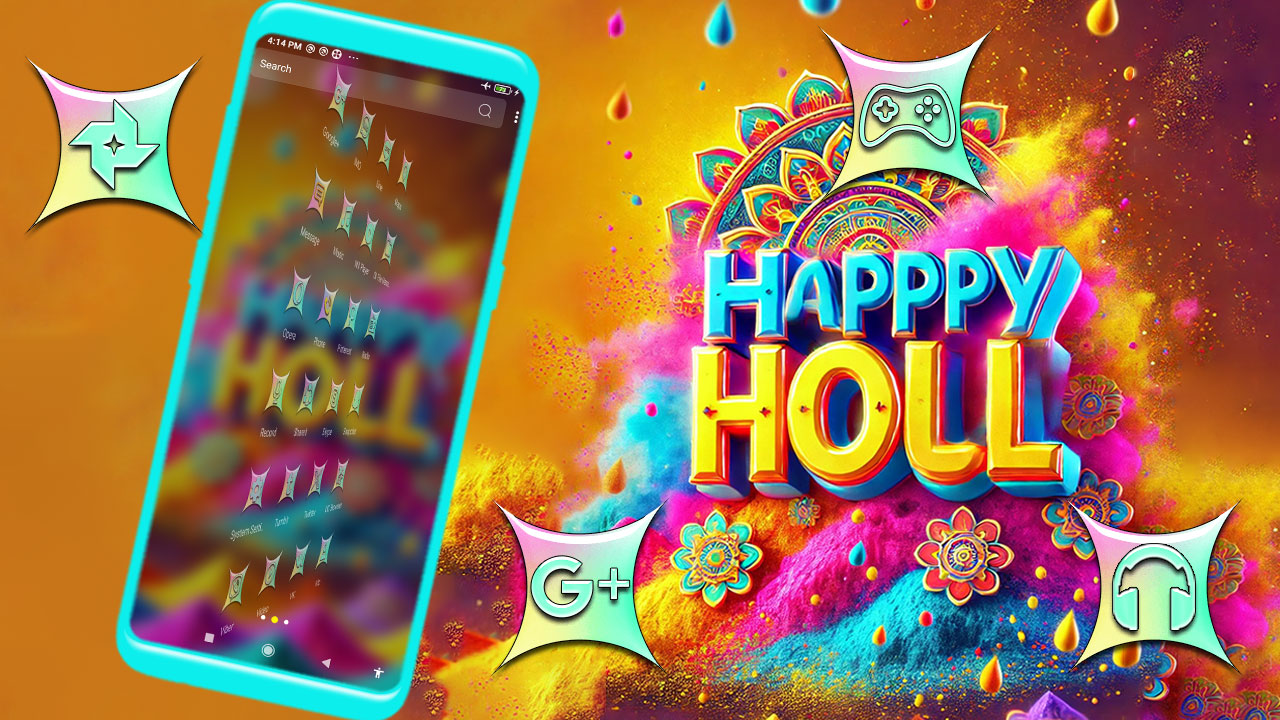 اسکرین شات 3 برنامه Happy Holi Theme