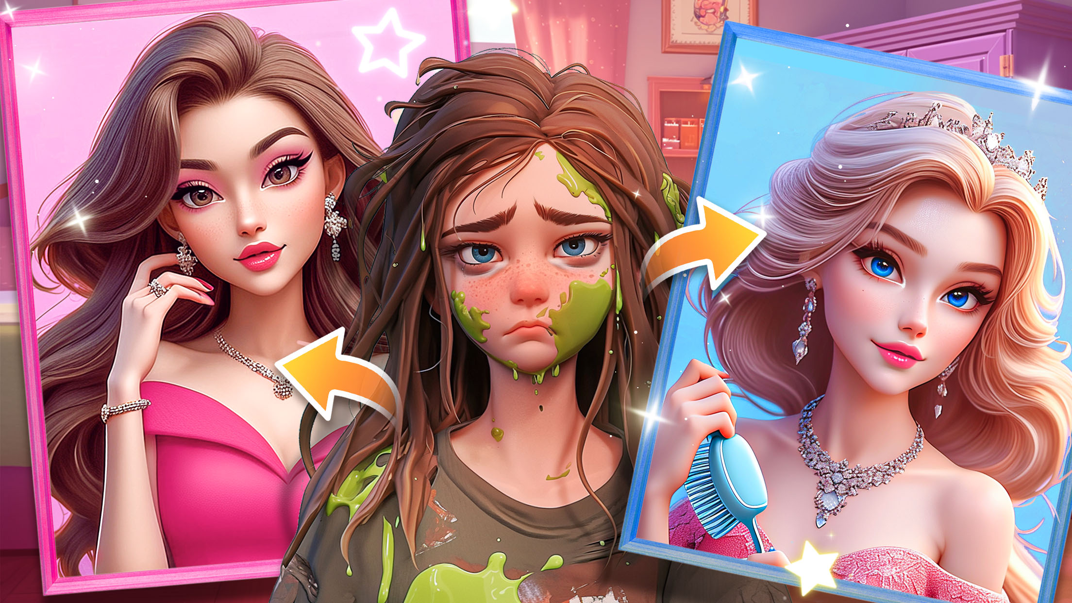 اسکرین شات 5 بازی Fantasy Makeover: Makeup Salon