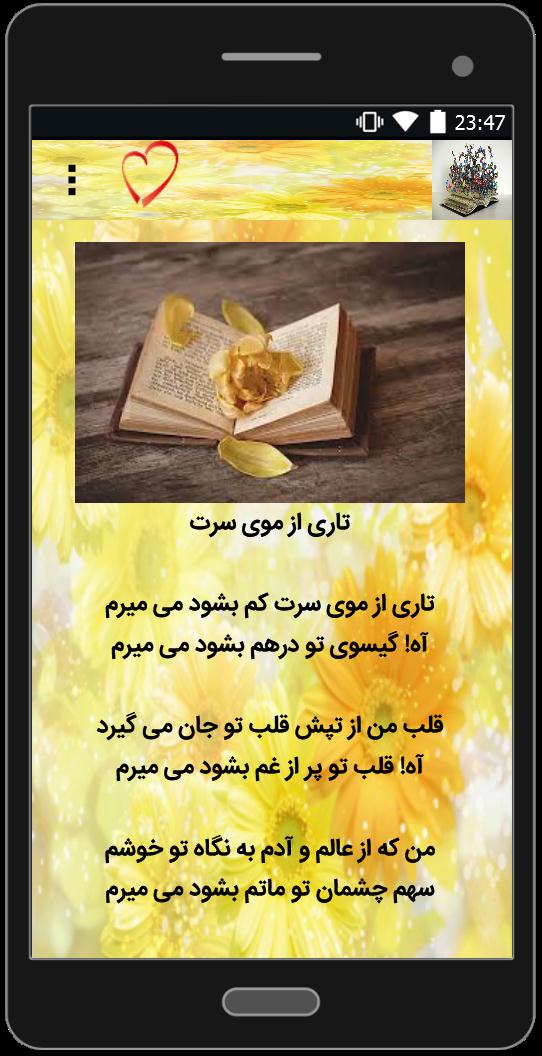 اسکرین شات 5 برنامه متن آهنگ های افغانی