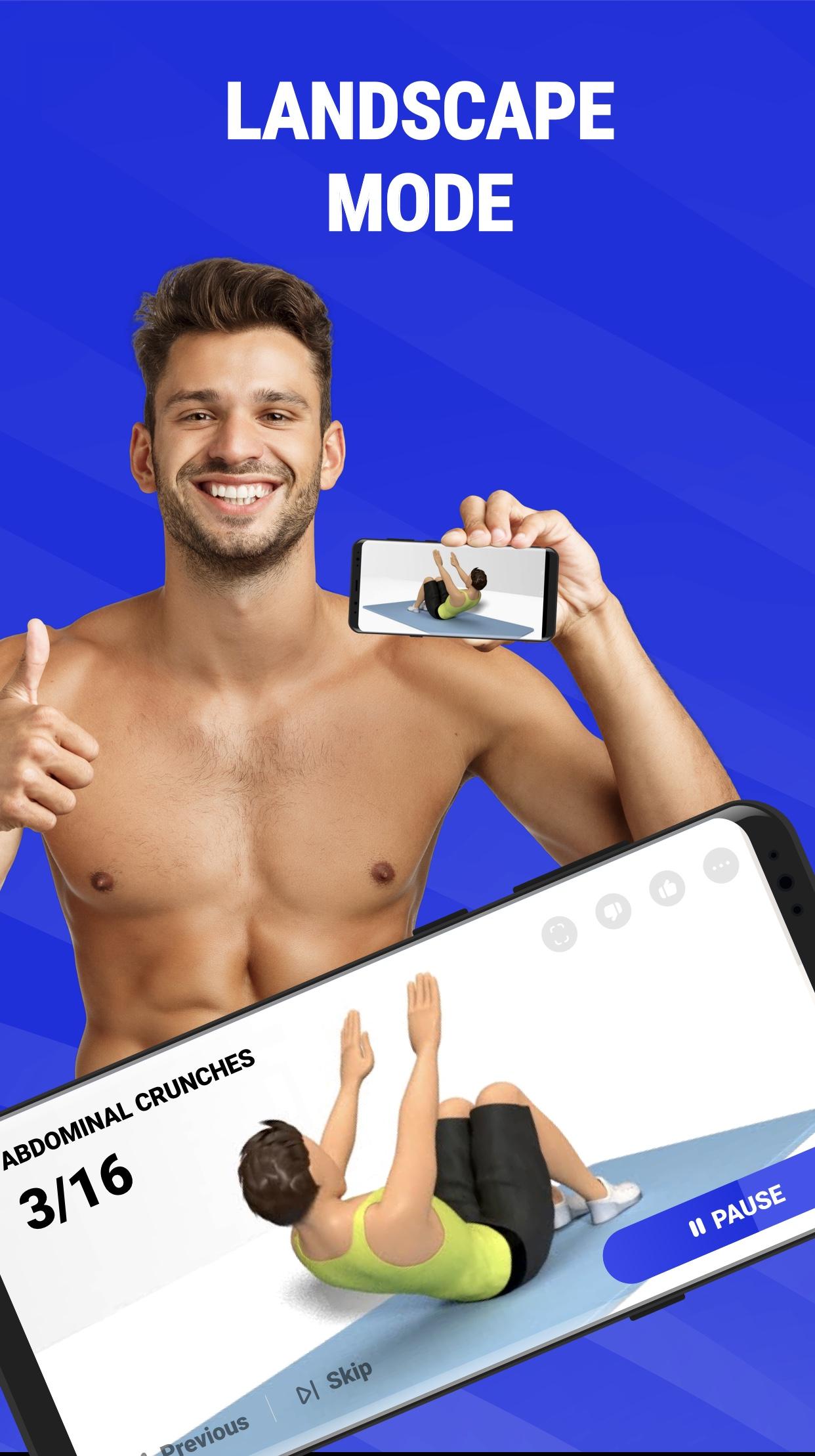 اسکرین شات 7 برنامه در خانه سیکس پک بسازید!