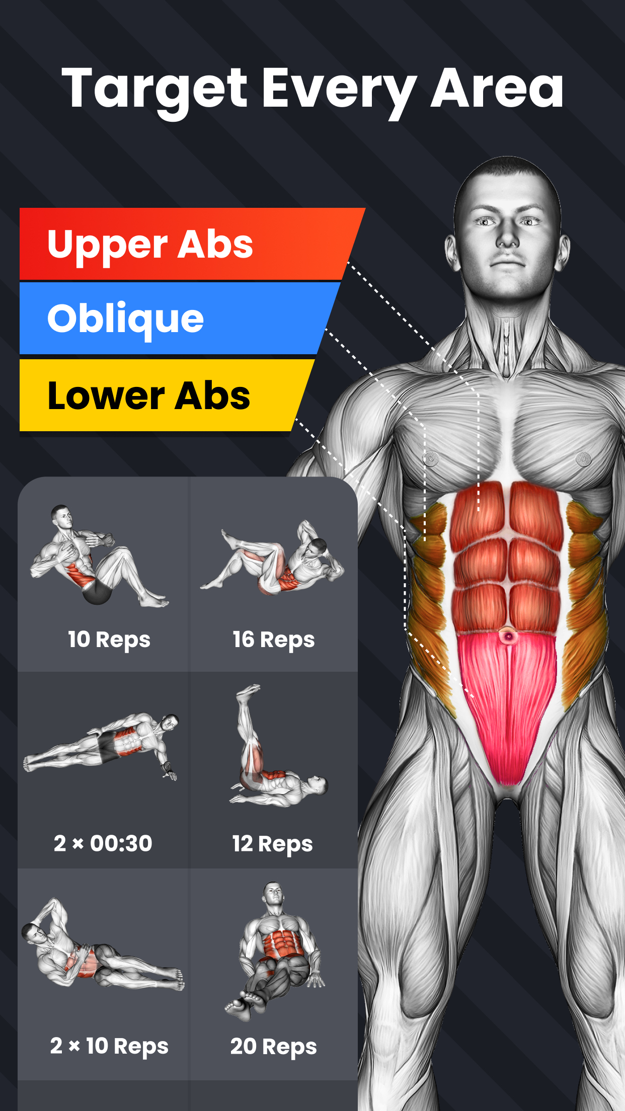 اسکرین شات 2 برنامه Six Pack in 30 Days