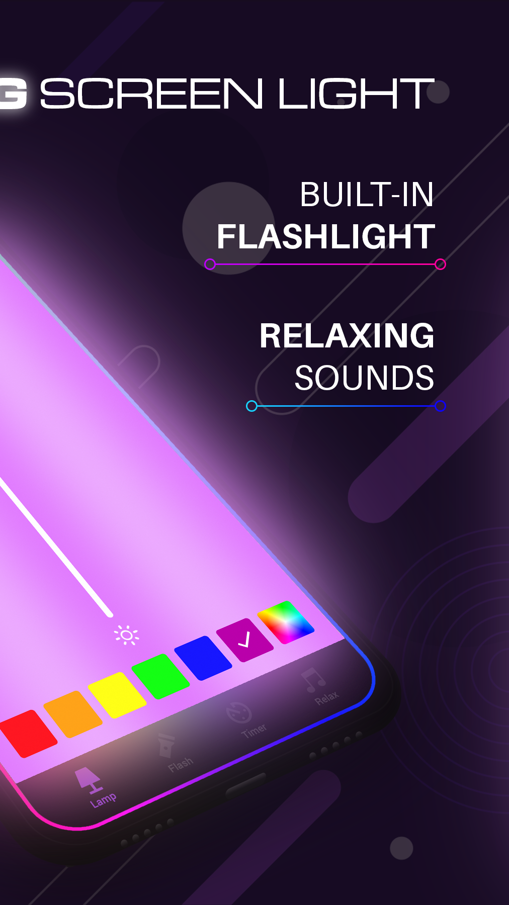 اسکرین شات 2 برنامه Screen Lamp & Flashlight Tool