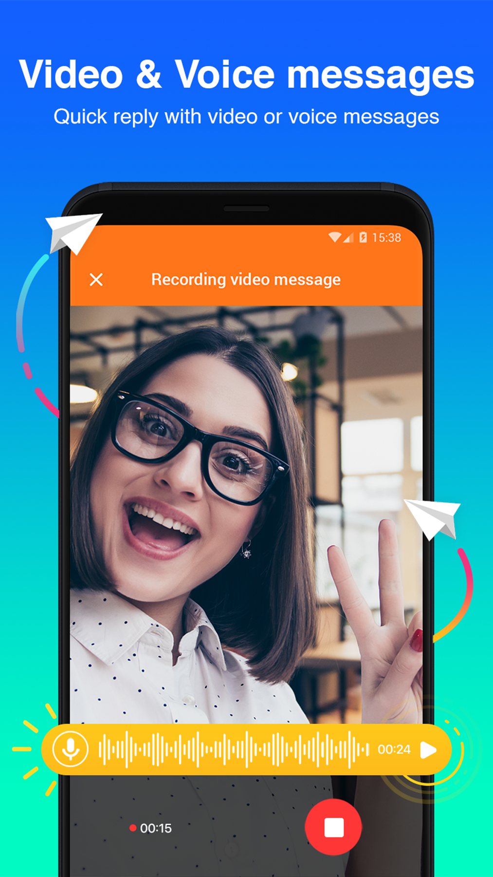 اسکرین شات 2 برنامه Mint Messenger - Messages, SMS