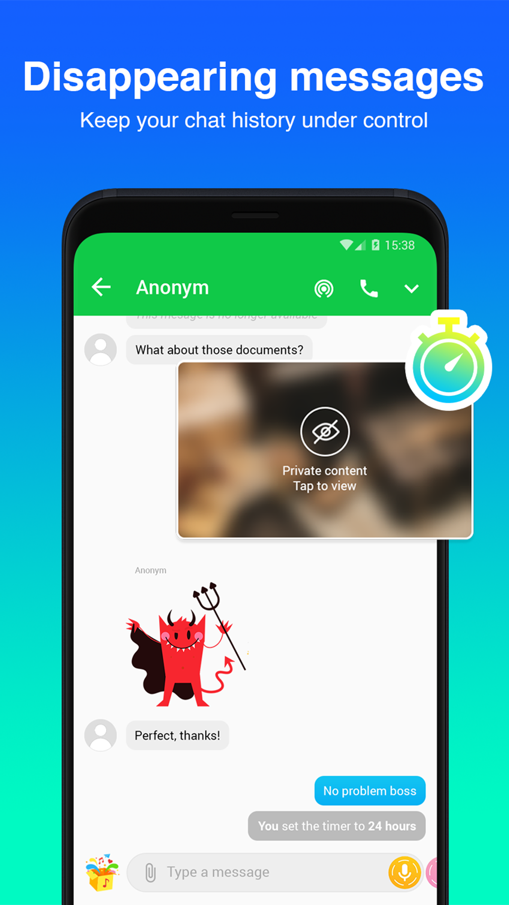 اسکرین شات 4 برنامه Mint Messenger - Messages, SMS