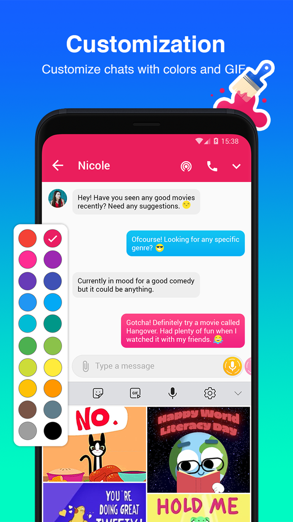 اسکرین شات 8 برنامه Mint Messenger - Messages, SMS
