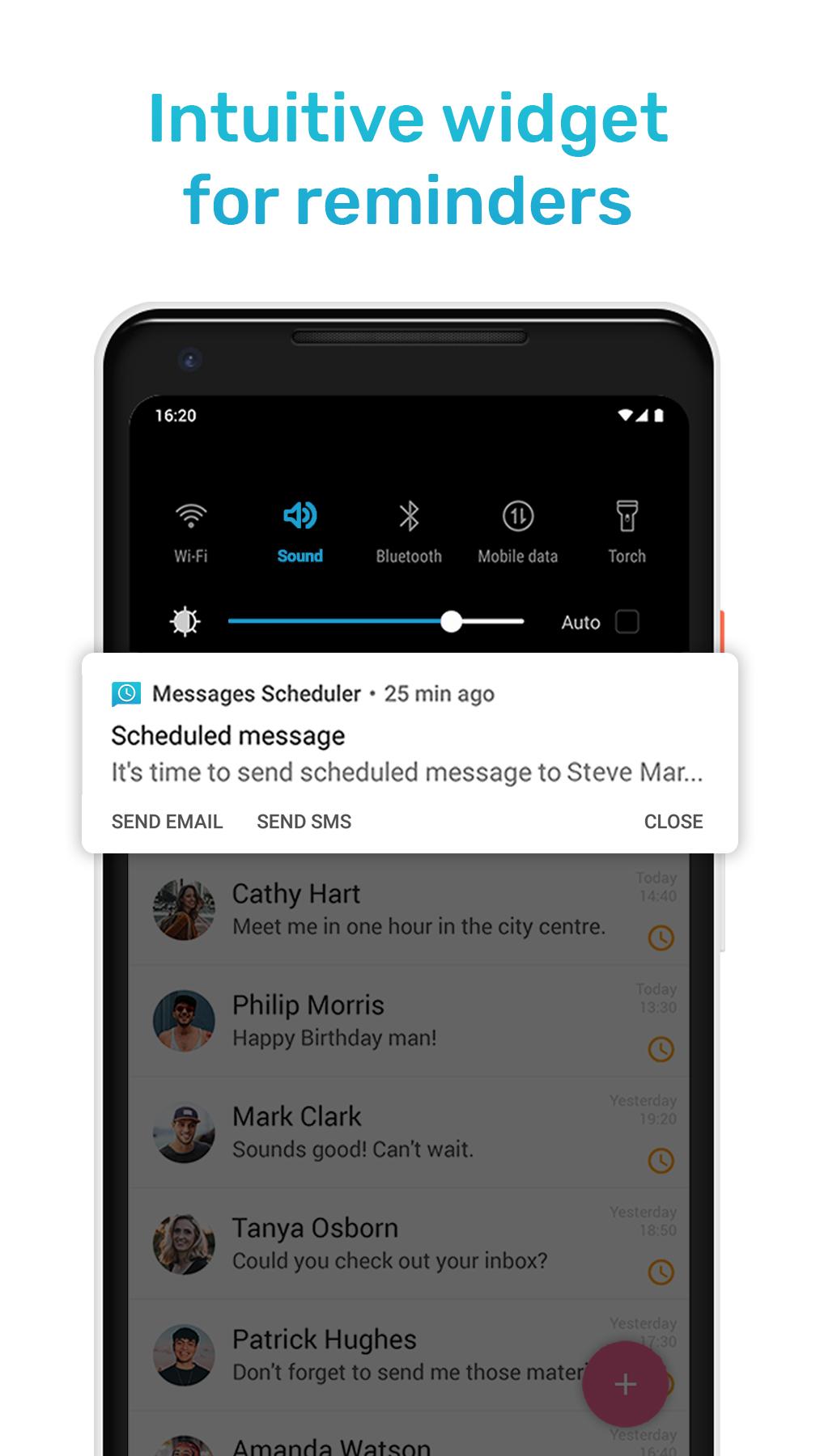 اسکرین شات 3 برنامه Messages Scheduler - Auto SMS
