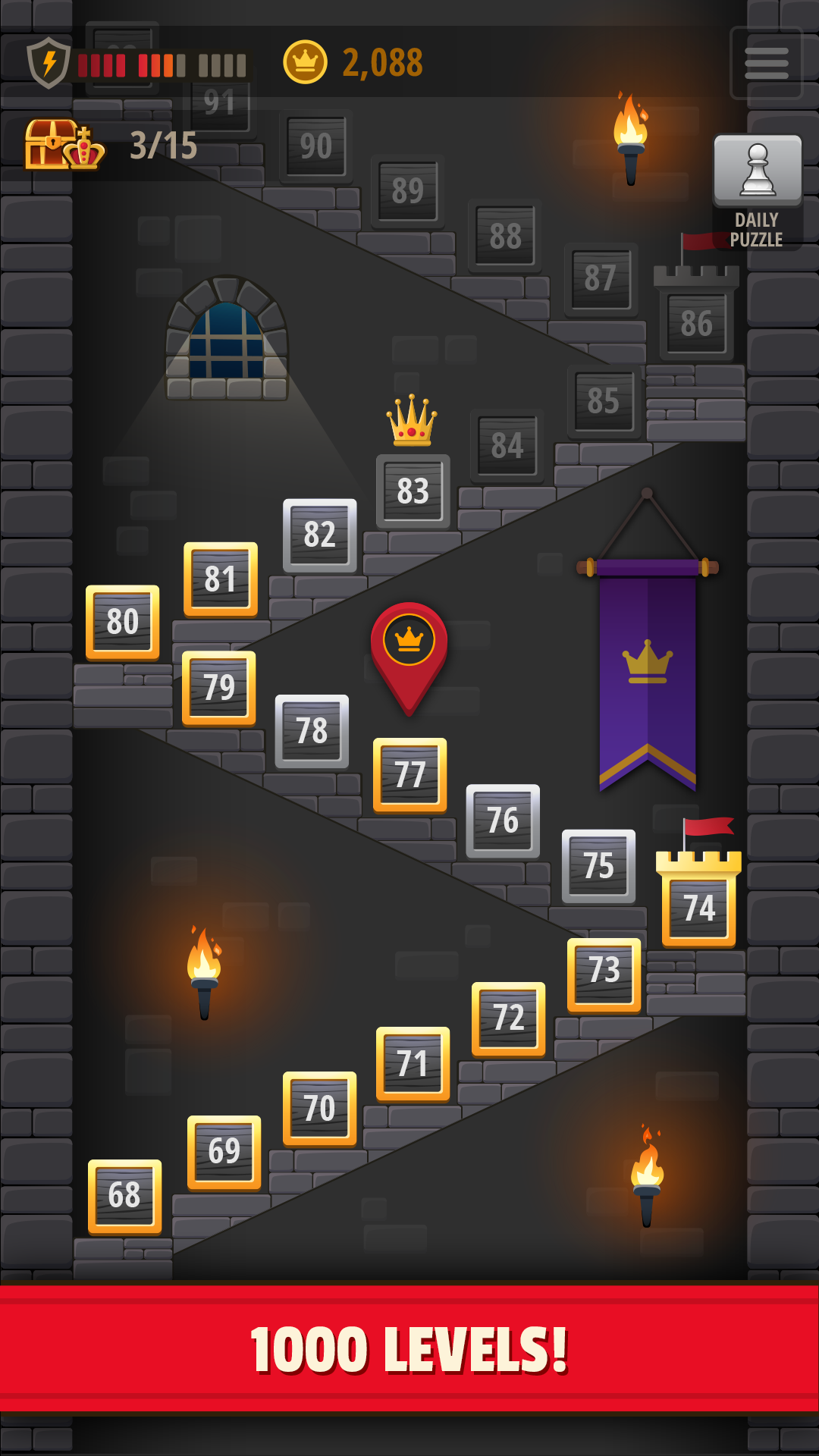 اسکرین شات 2 بازی Chess Puzzles - Board game