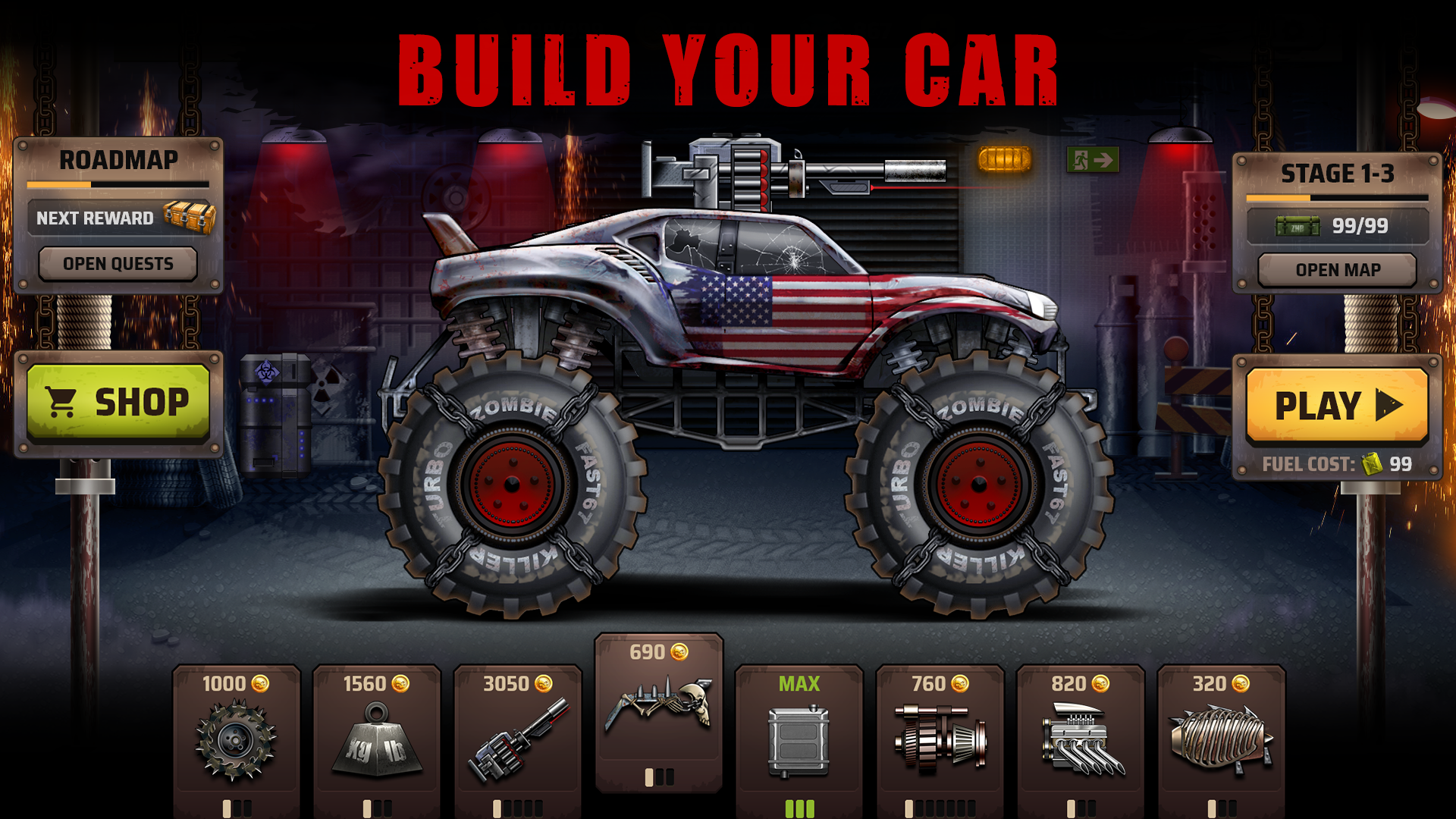 اسکرین شات 1 بازی Zombie Hill Racing: Earn Climb