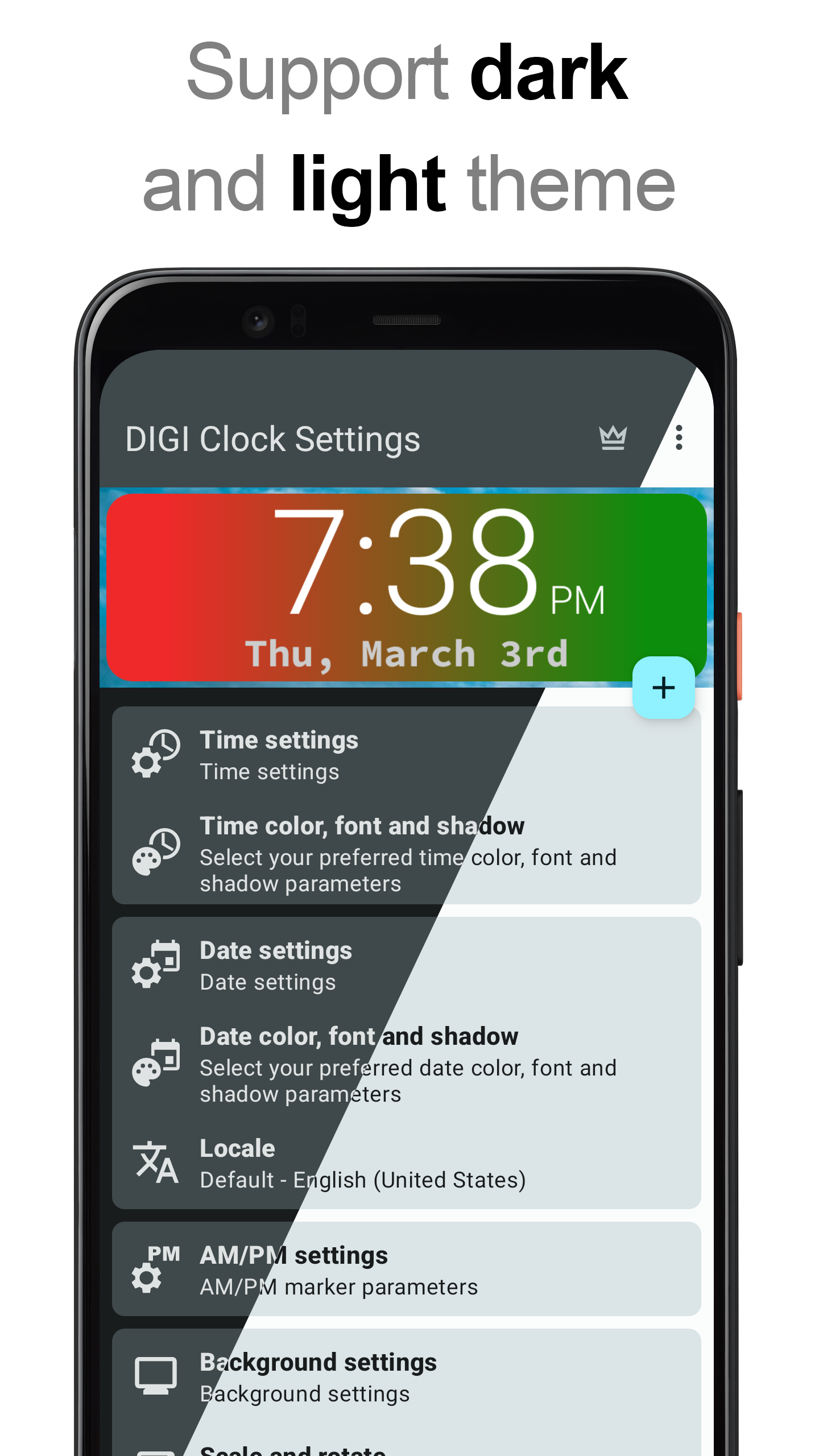 اسکرین شات 8 برنامه DIGI Clock Widget